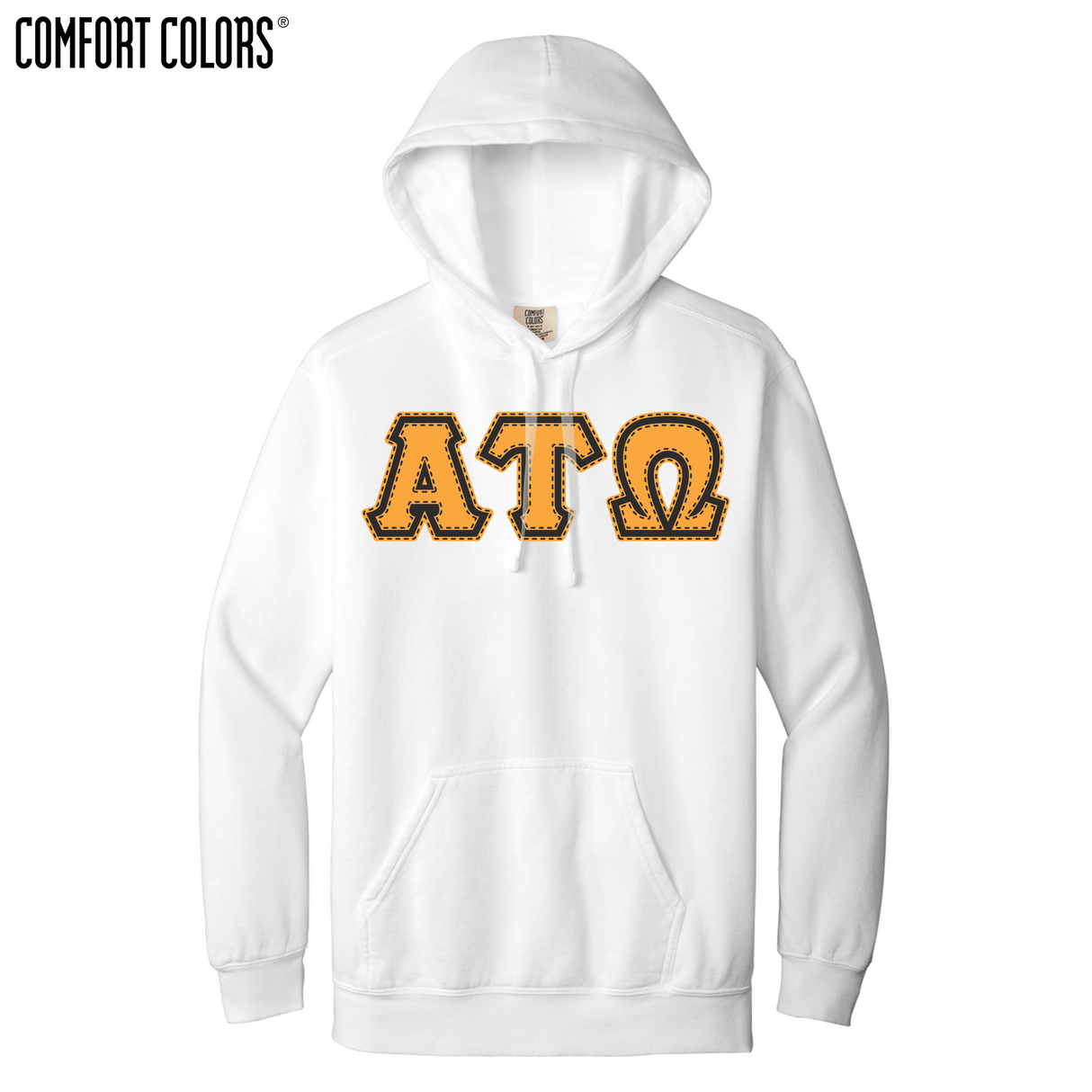 Greek Letters Ring-Spun Hoodie