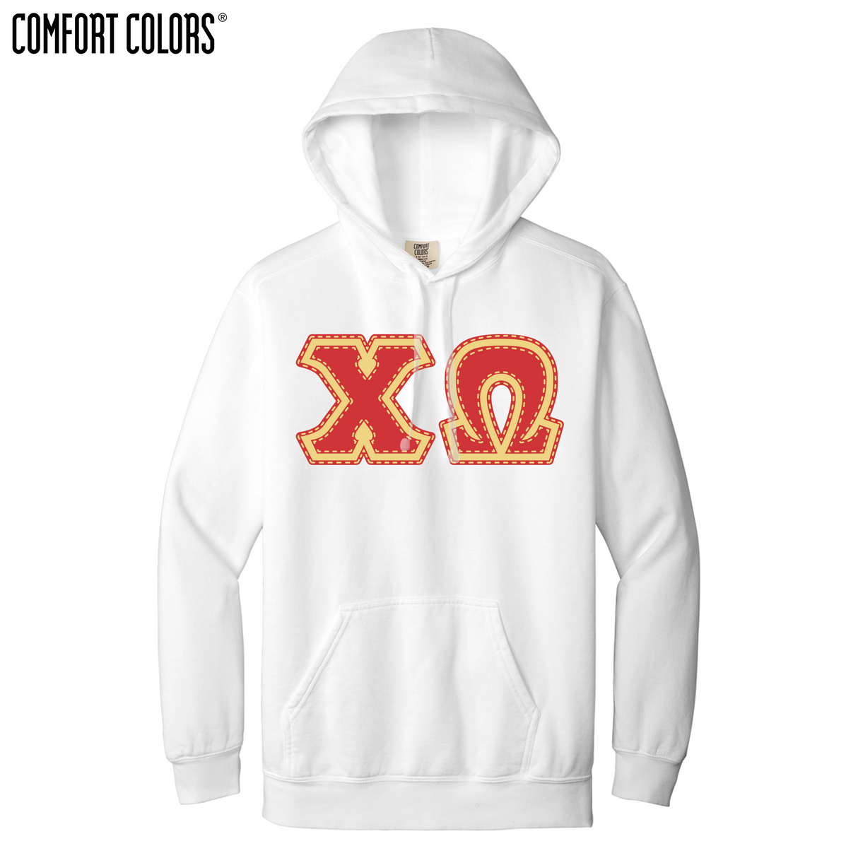 Greek Letters Ring-Spun Hoodie