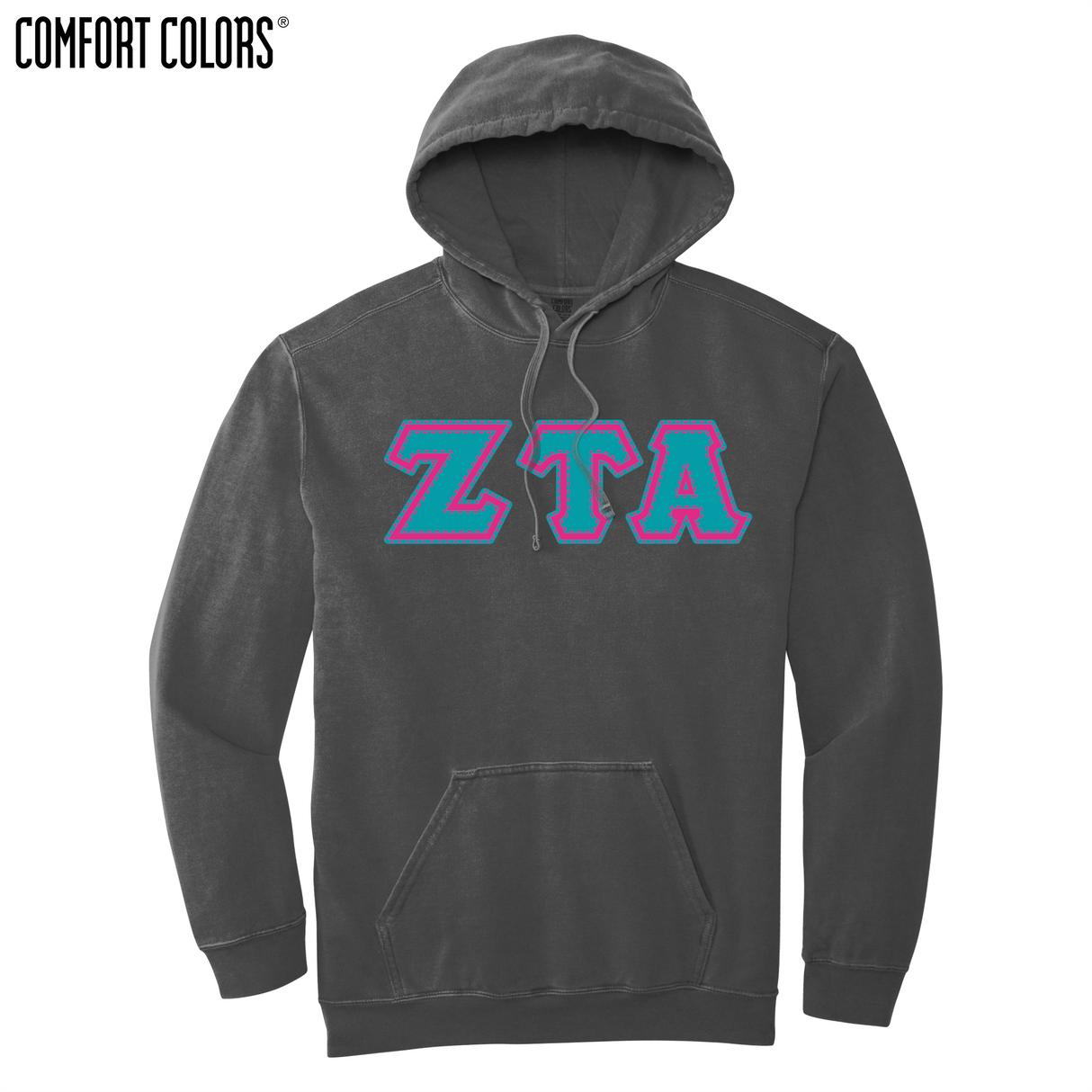 Greek Letters Ring-Spun Hoodie
