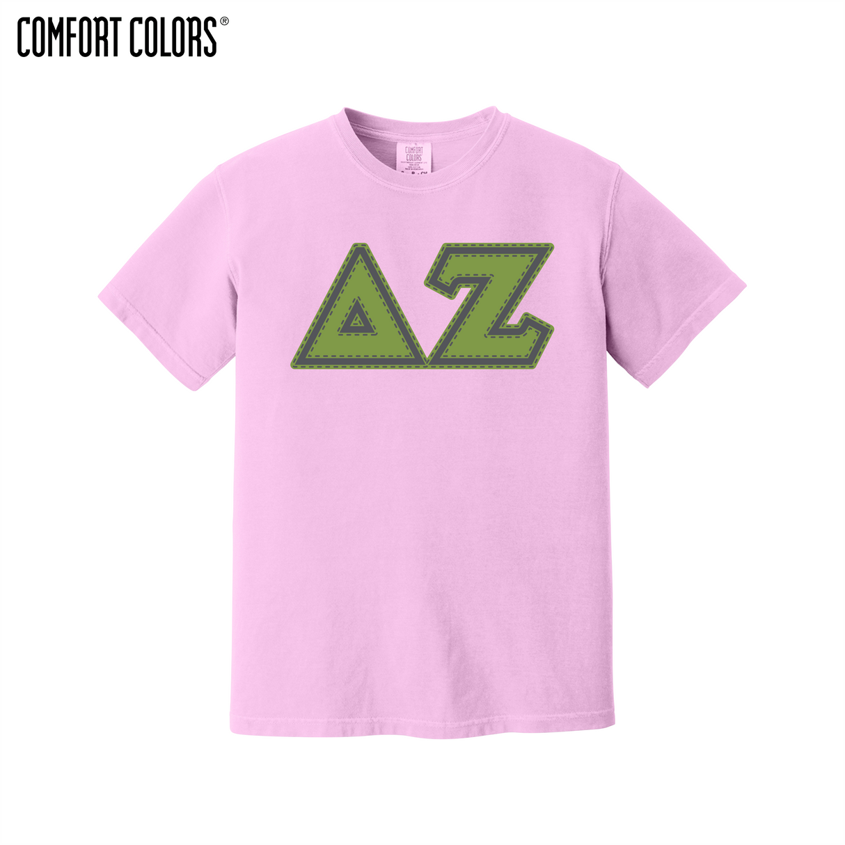 Greek Letters Heavyweight Ring Spun Tee