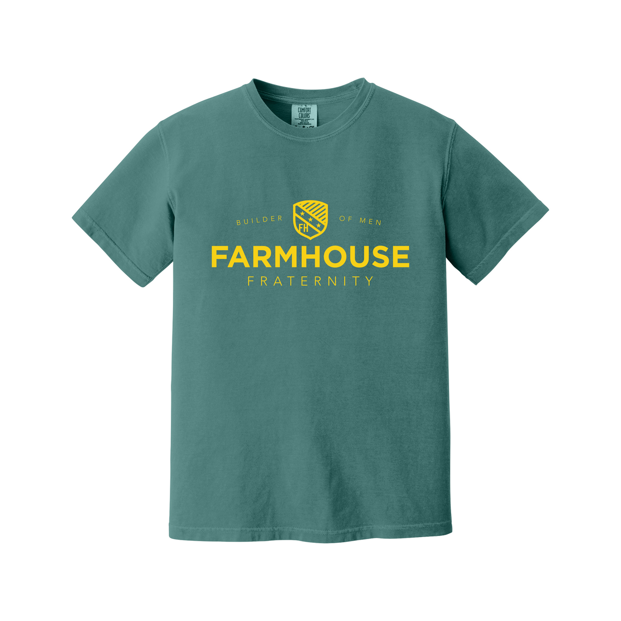 Greek Letters Heavyweight Ring Spun Tee