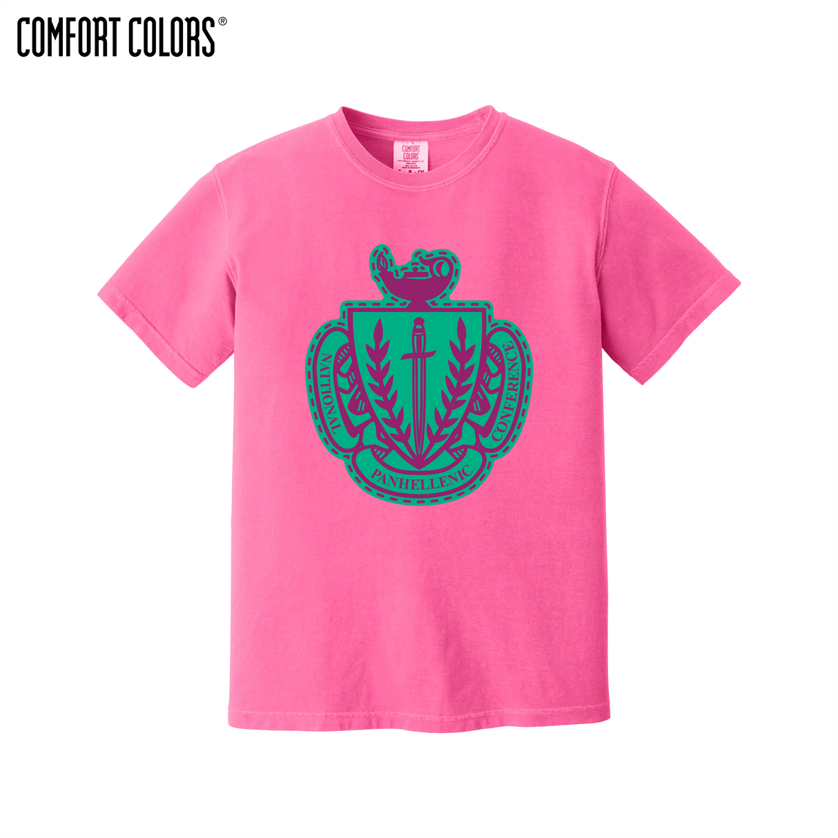 Greek Letters Heavyweight Ring Spun Tee