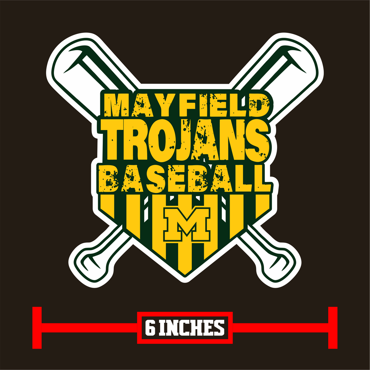 MHS Baseball Decal
