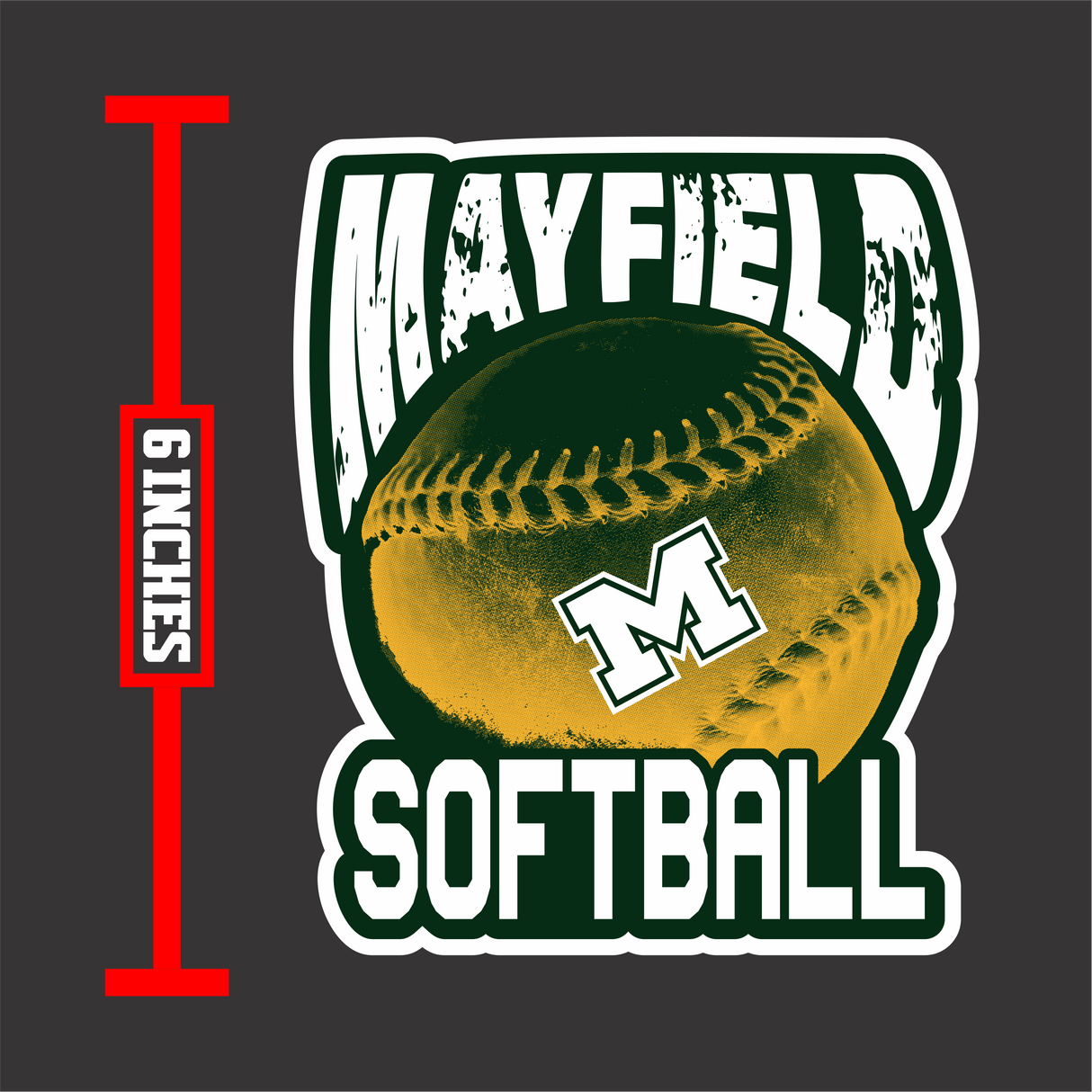 MHS Softball Decal