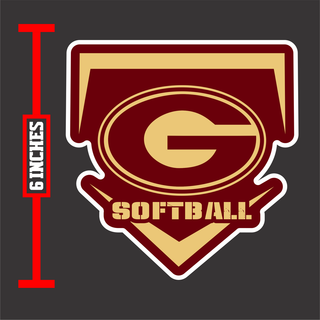 Gadsden High School Softball Decal