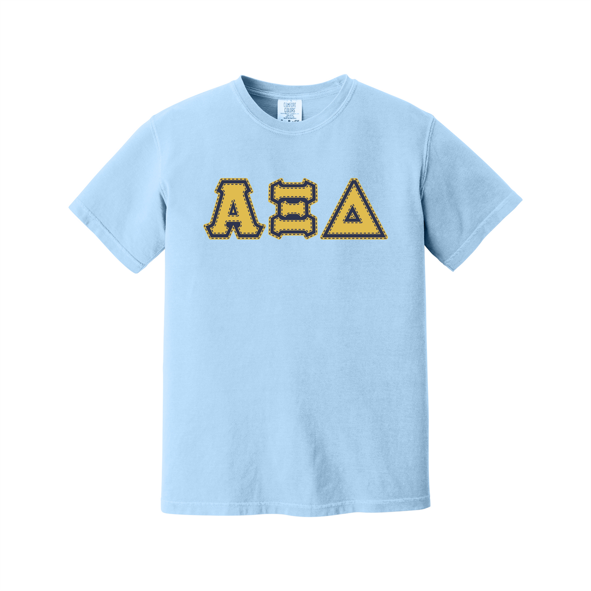 Greek Letters Heavyweight Ring Spun Tee