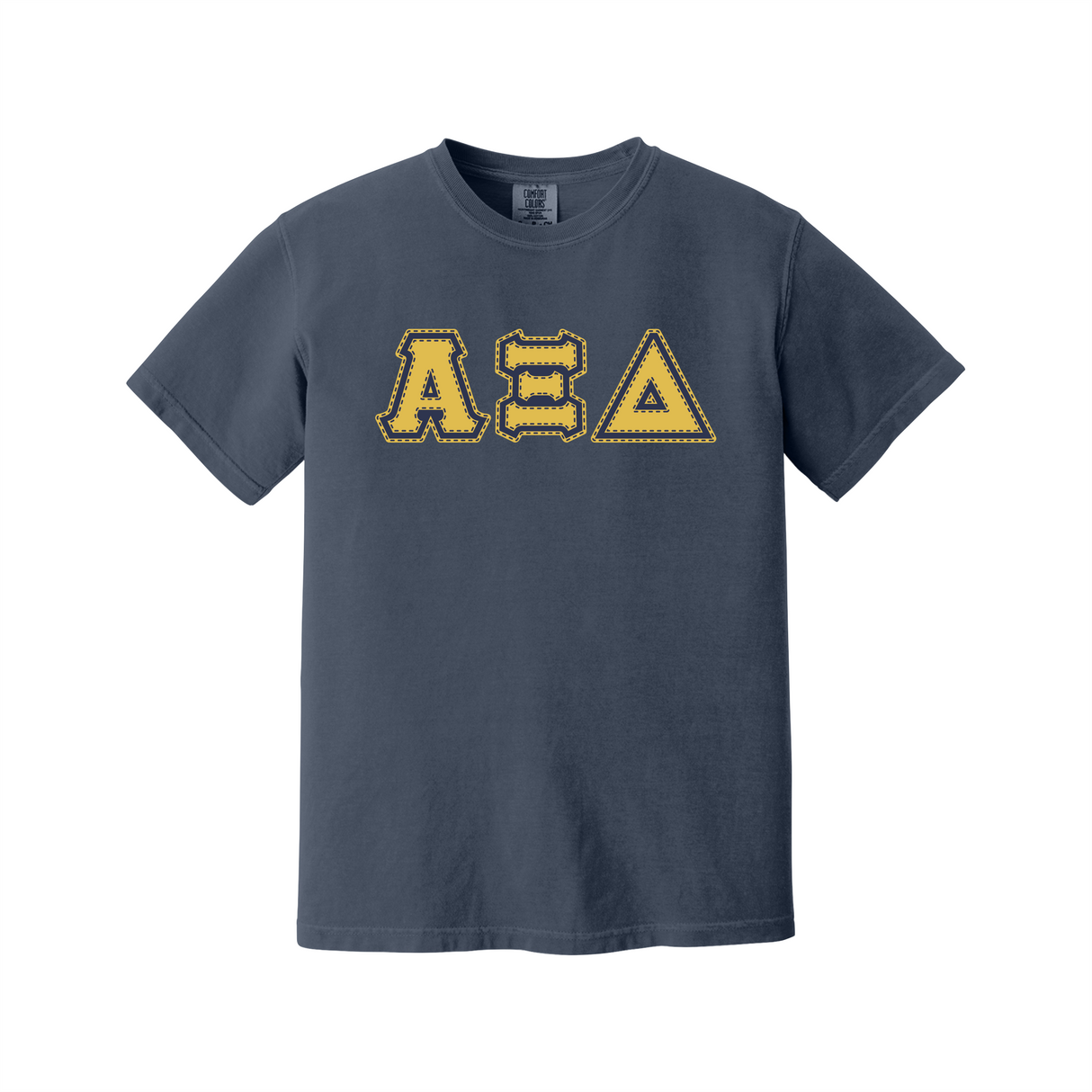 Greek Letters Heavyweight Ring Spun Tee