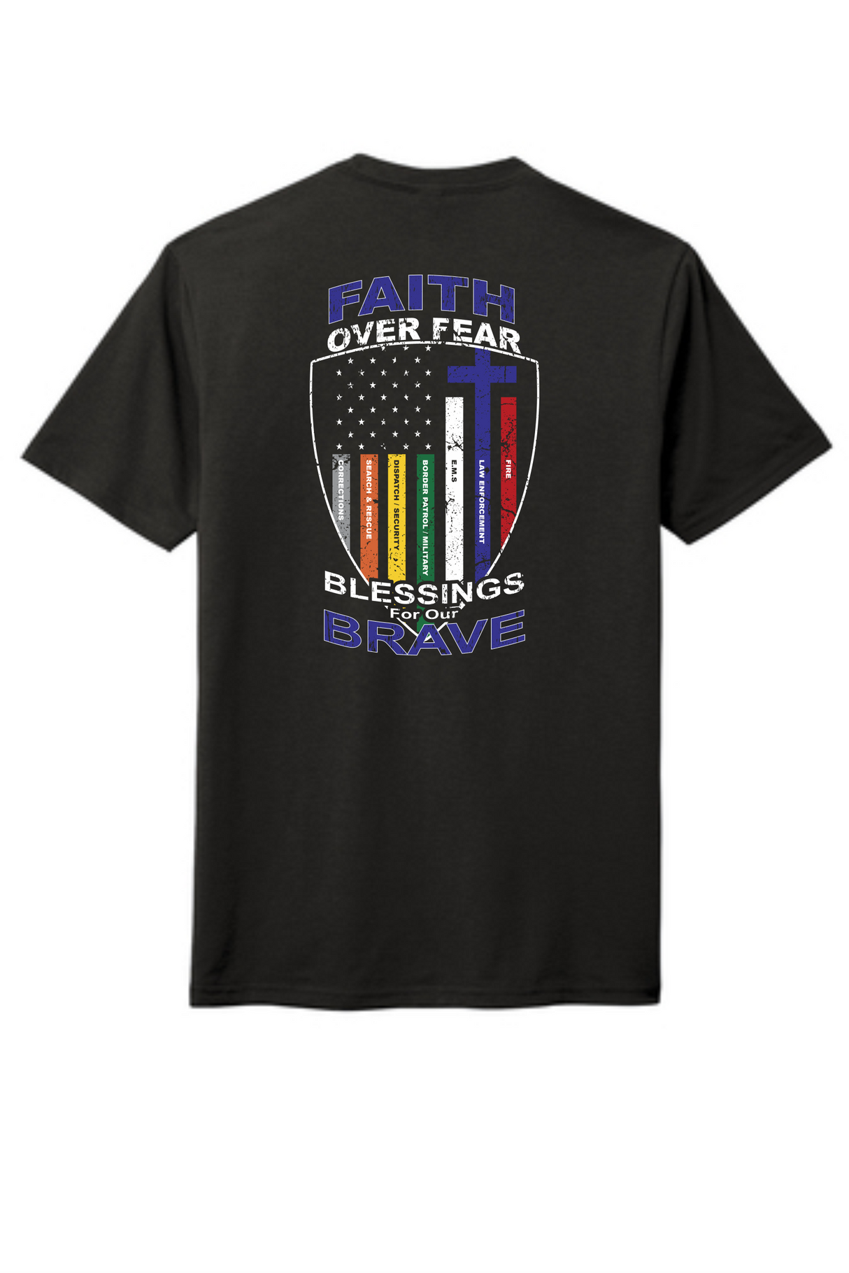 Blessings For Our Brave 100% Cotton Tee