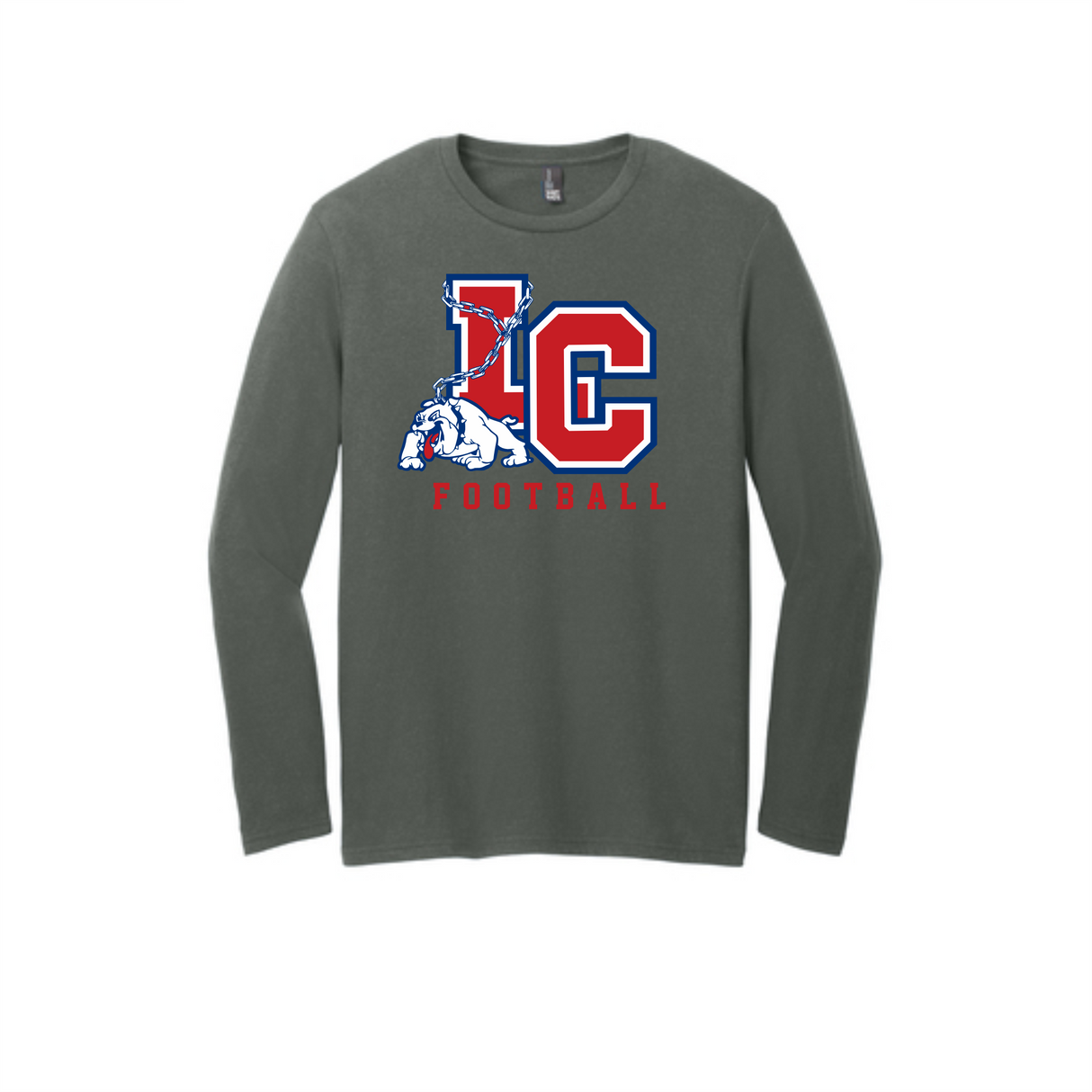 LCHS Football "LC" Long-Sleeve Cotton Tee