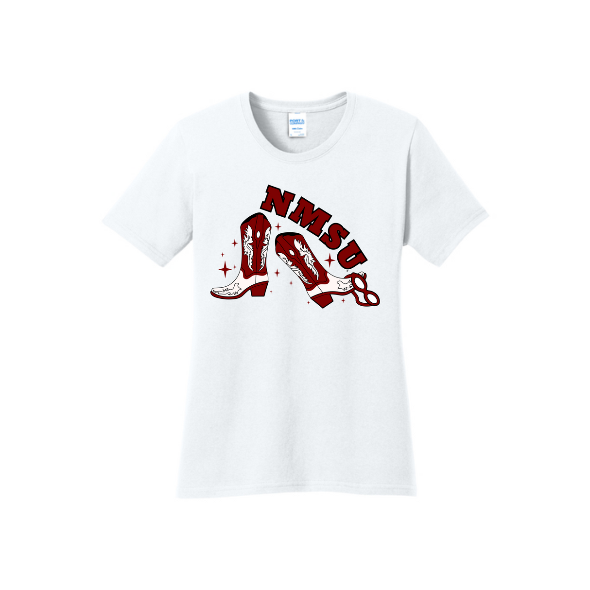 NMSU Swim Tournament "Boots" Women's Cotton Tee