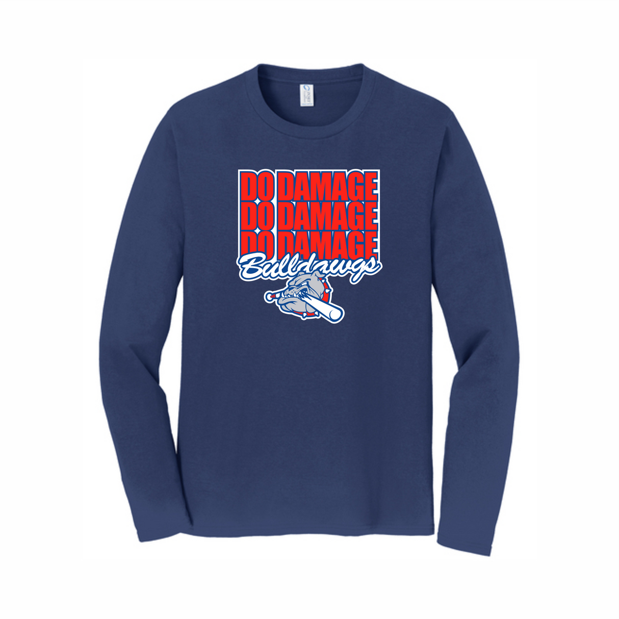 LCHS Baseball Long-Sleeved Cotton Tee