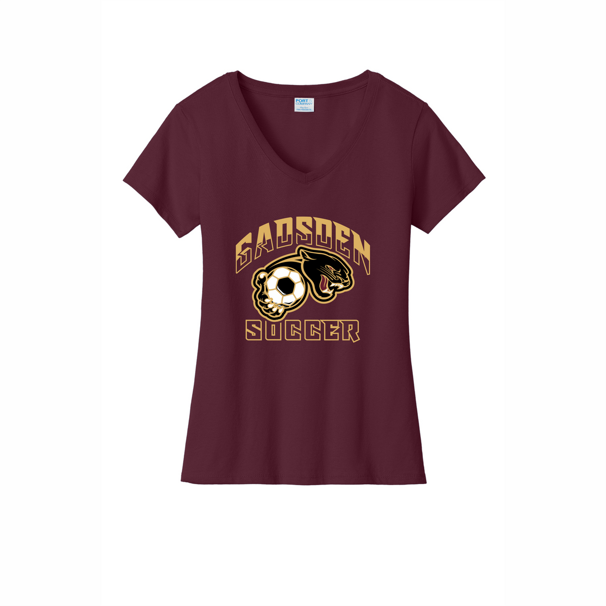 GHS Girls Soccer Women's V-Neck Cotton Tee