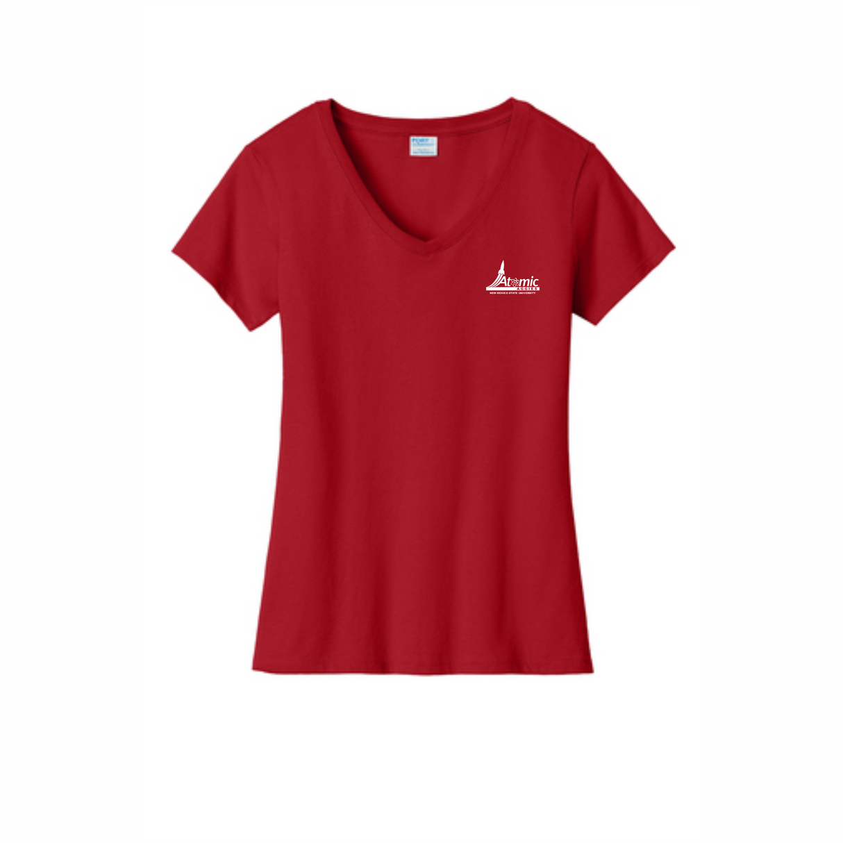 Atomic Aggies Women's V-Neck Cotton Tee