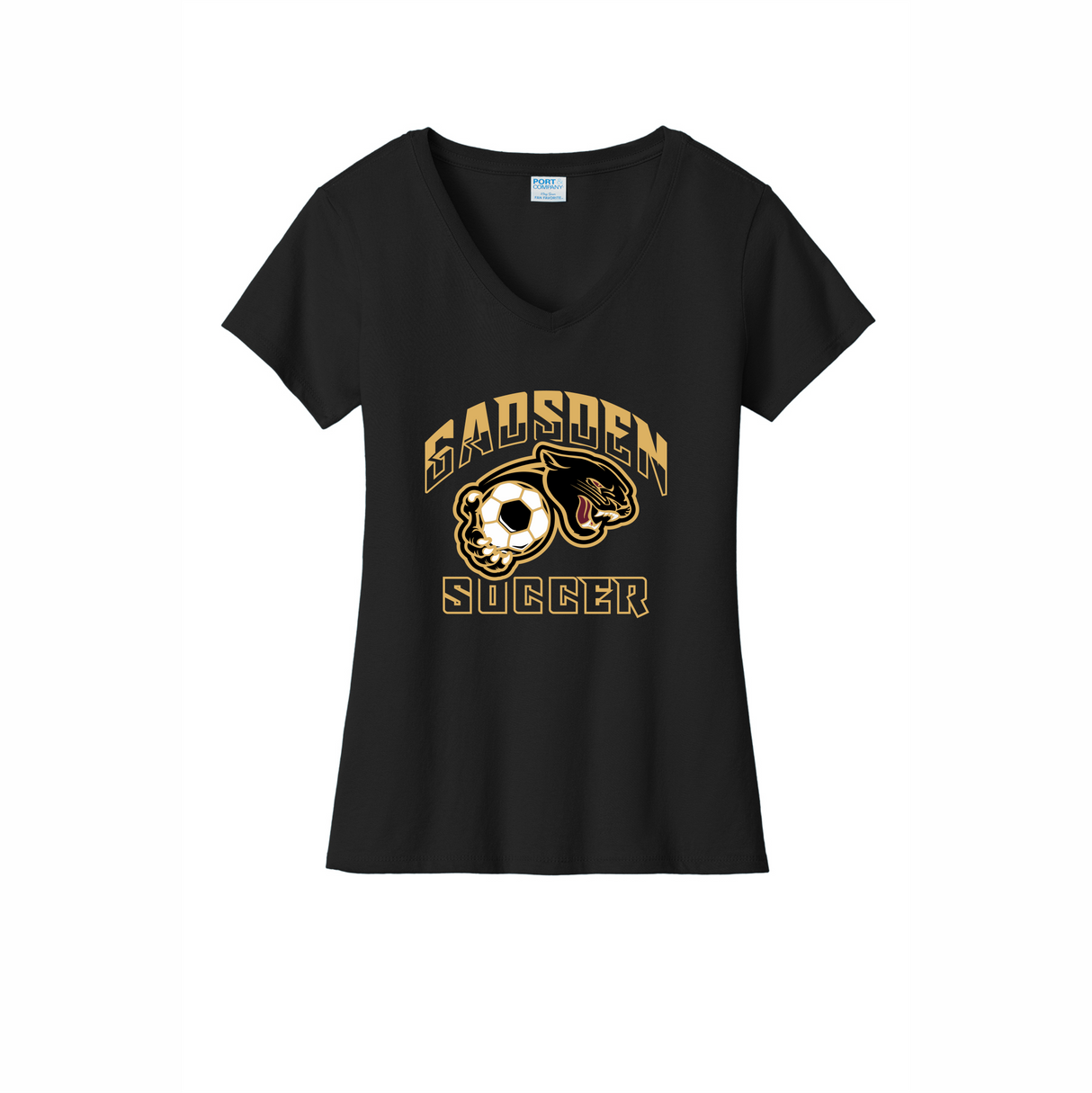 GHS Girls Soccer Women's V-Neck Cotton Tee