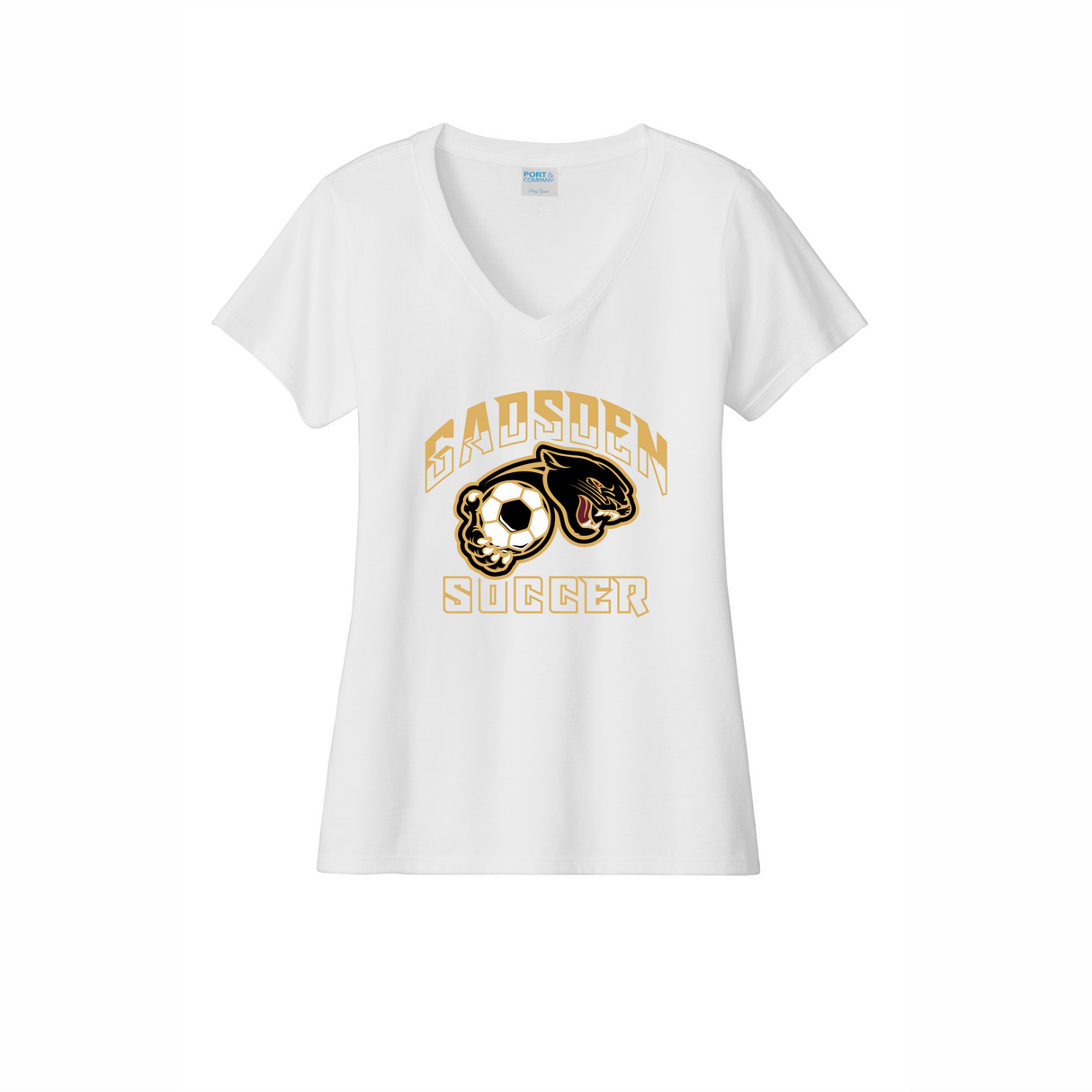 GHS Girls Soccer Women's V-Neck Cotton Tee