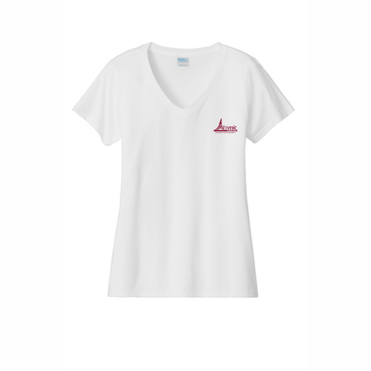 Atomic Aggies Women's V-Neck Cotton Tee
