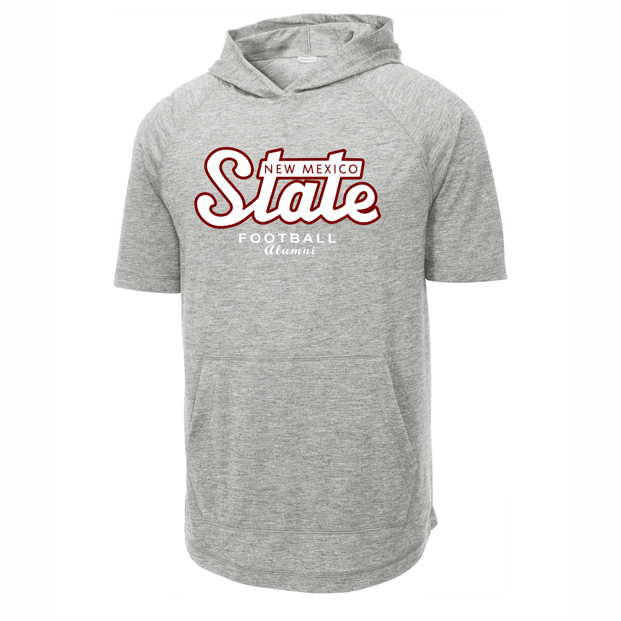 NMSU Football Alumni Tri-Blend Short-Sleeve Hoodie