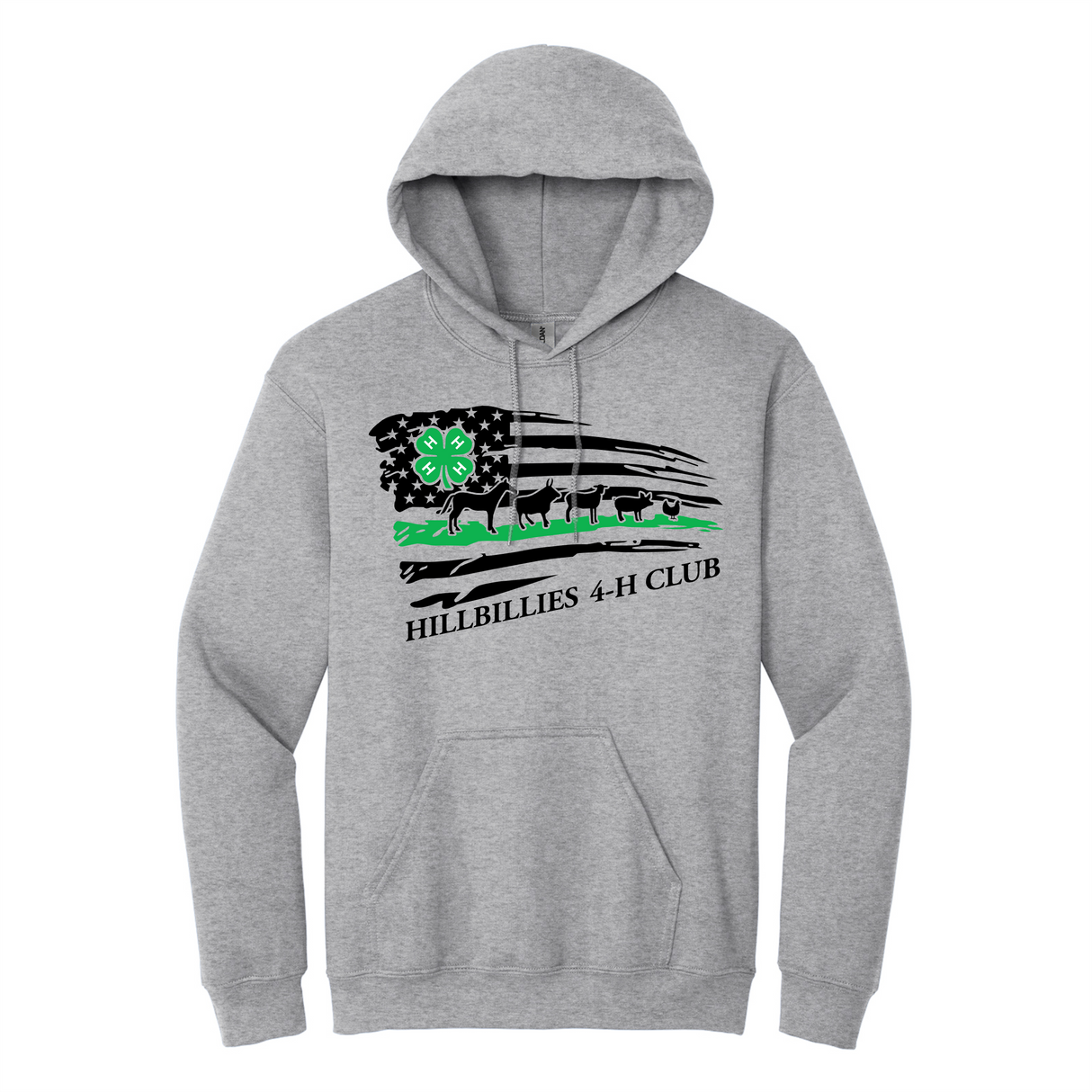 Hillbillies 4-H Pullover Hoodie
