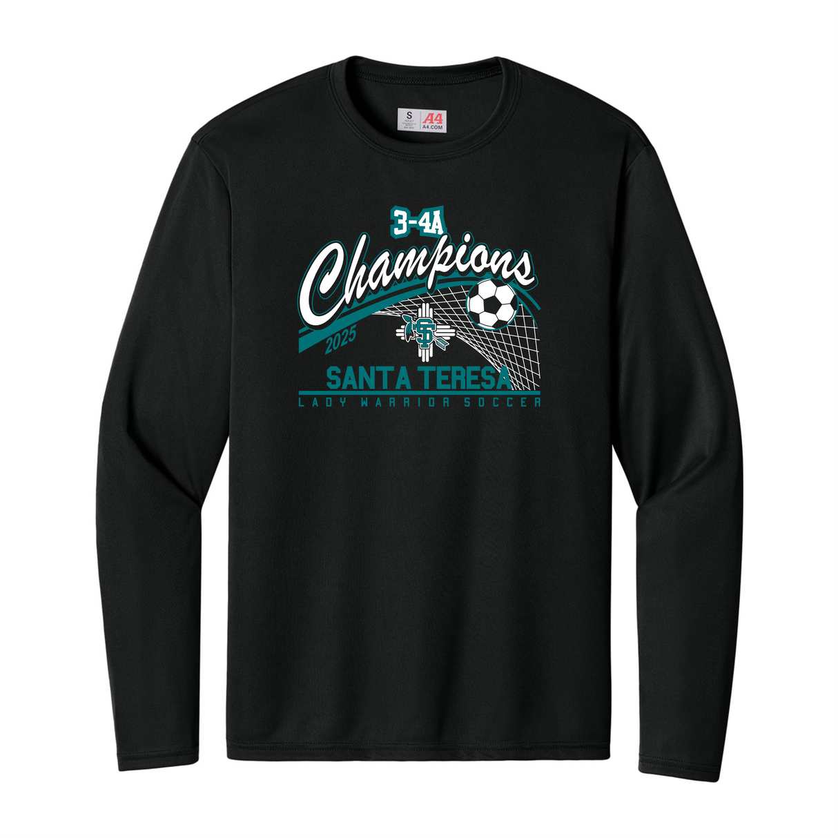 STHS Girls Soccer District Champs Long-Sleeve Performance Tee