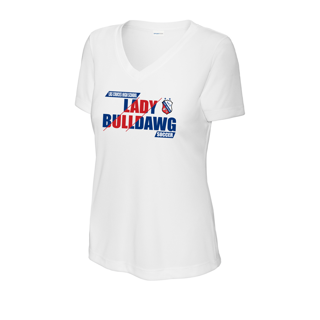 LCHS Lady Bulldawg Soccer Ladies' V-Neck Performance Tee