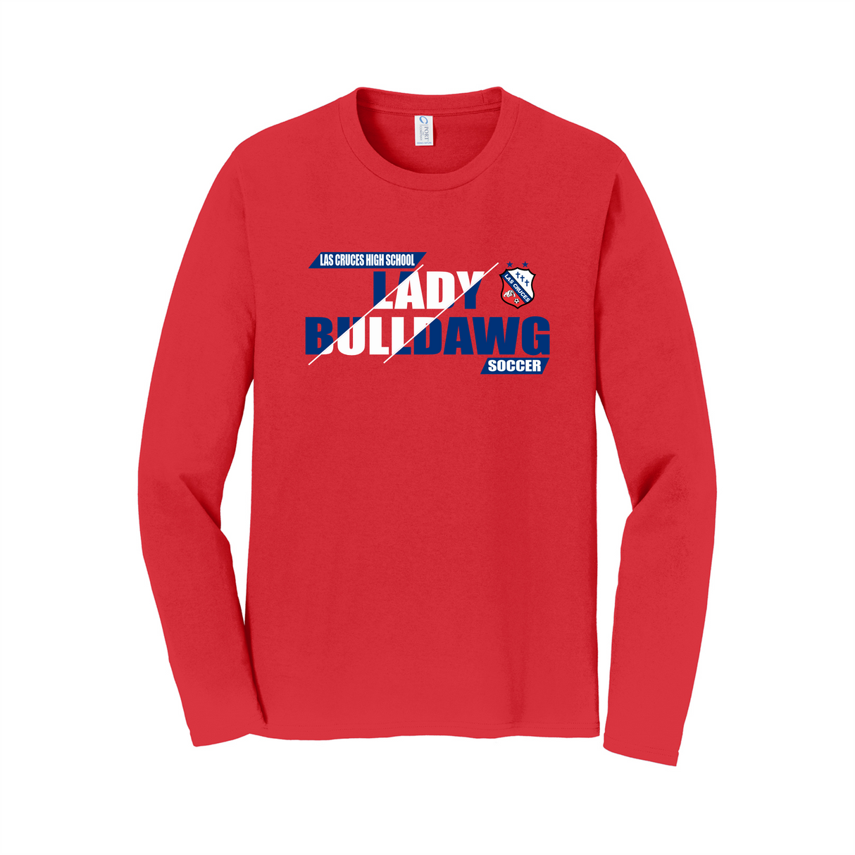 LCHS Lady Bulldawg Soccer Long Sleeve Cotton Tee