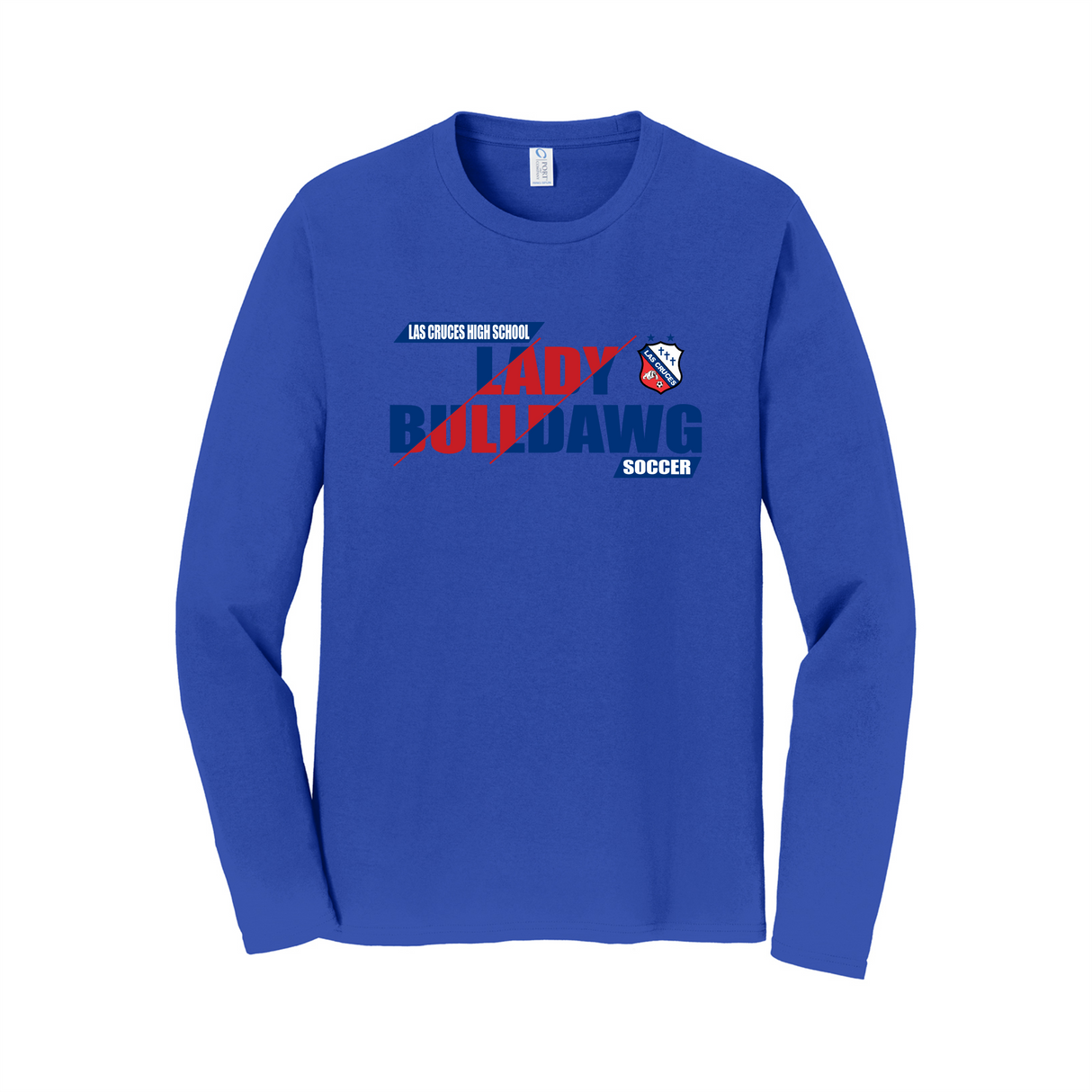 LCHS Lady Bulldawg Soccer Long Sleeve Cotton Tee