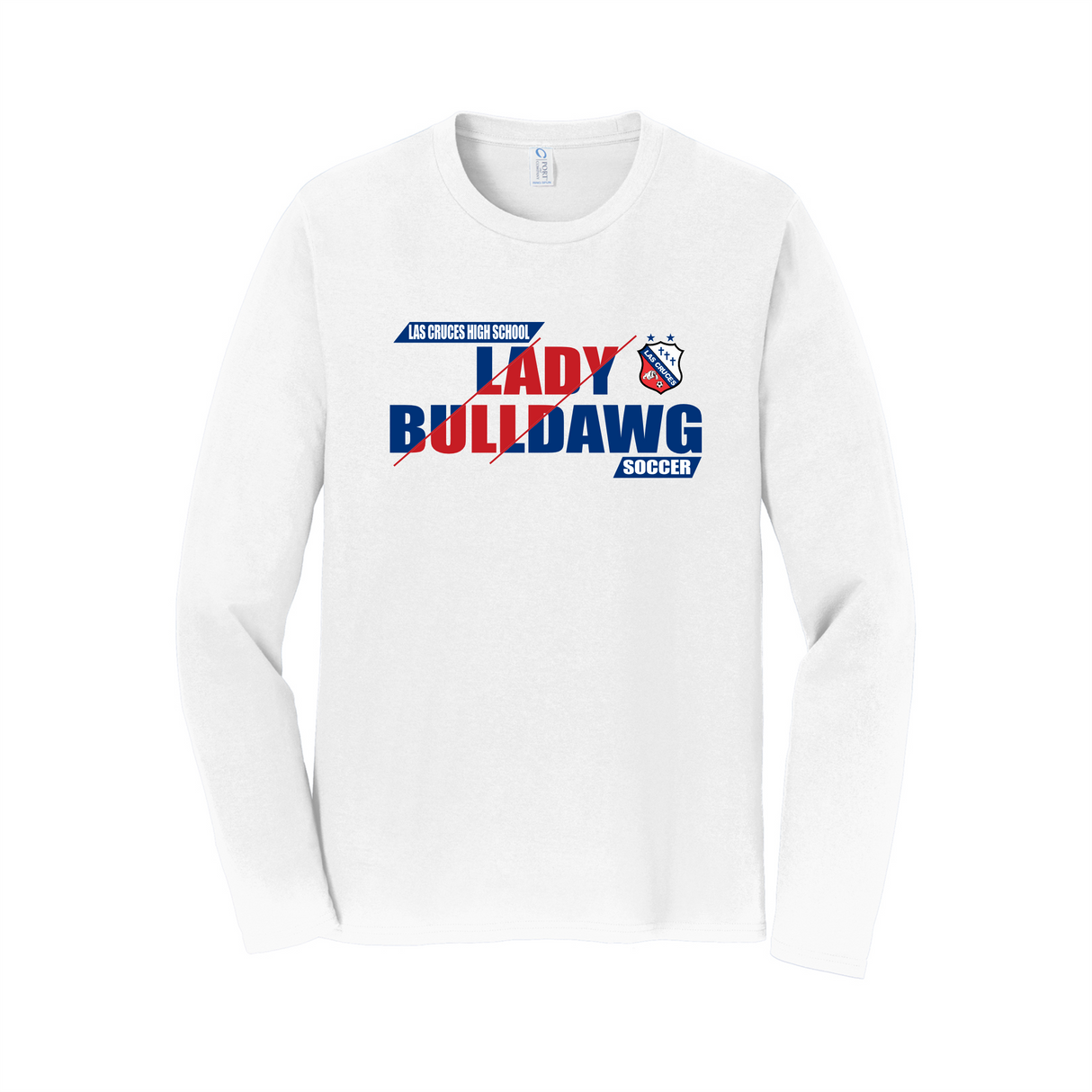 LCHS Lady Bulldawg Soccer Long Sleeve Cotton Tee