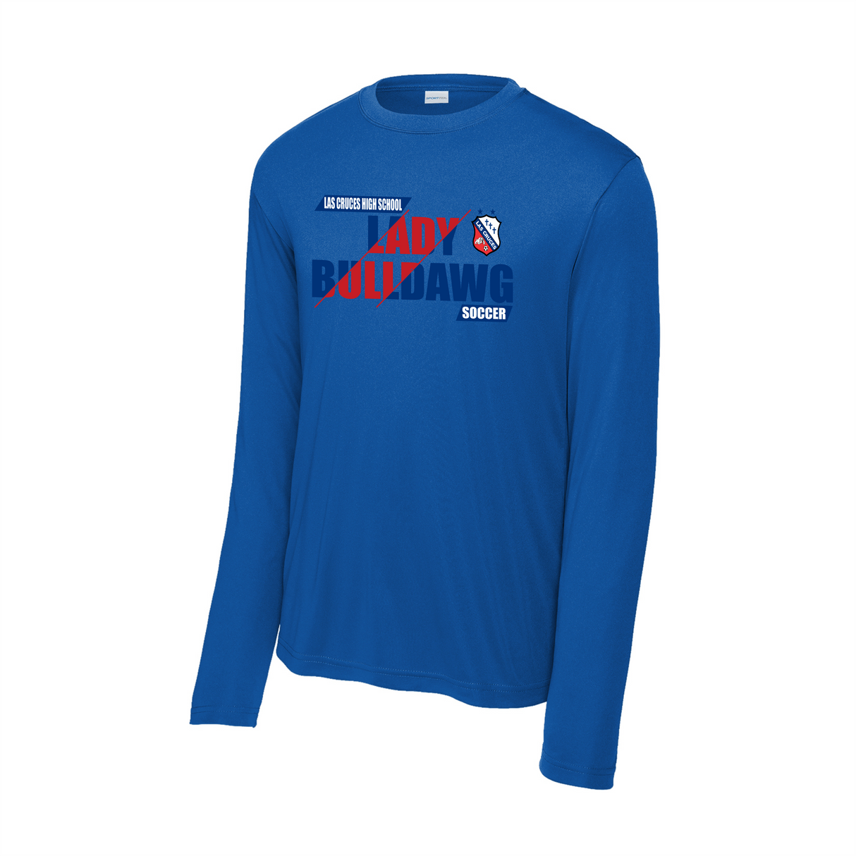 LCHS Lady Bulldawg Soccer Long Sleeve Performance Tee