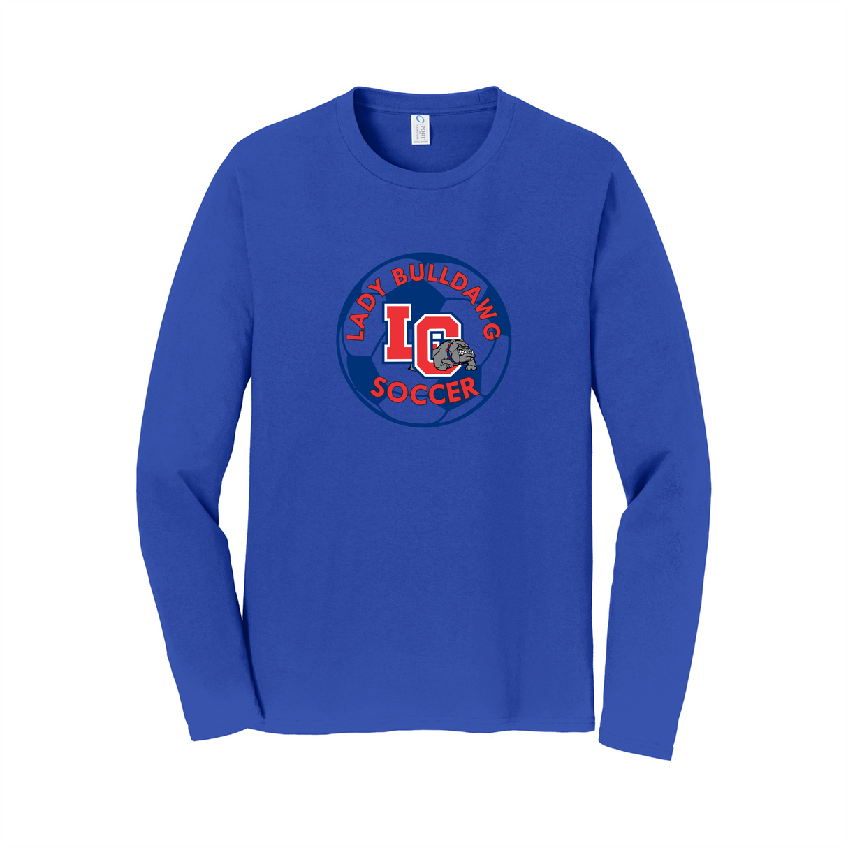 LCHS Lady Bulldawg Soccer Long Sleeve Cotton Tee