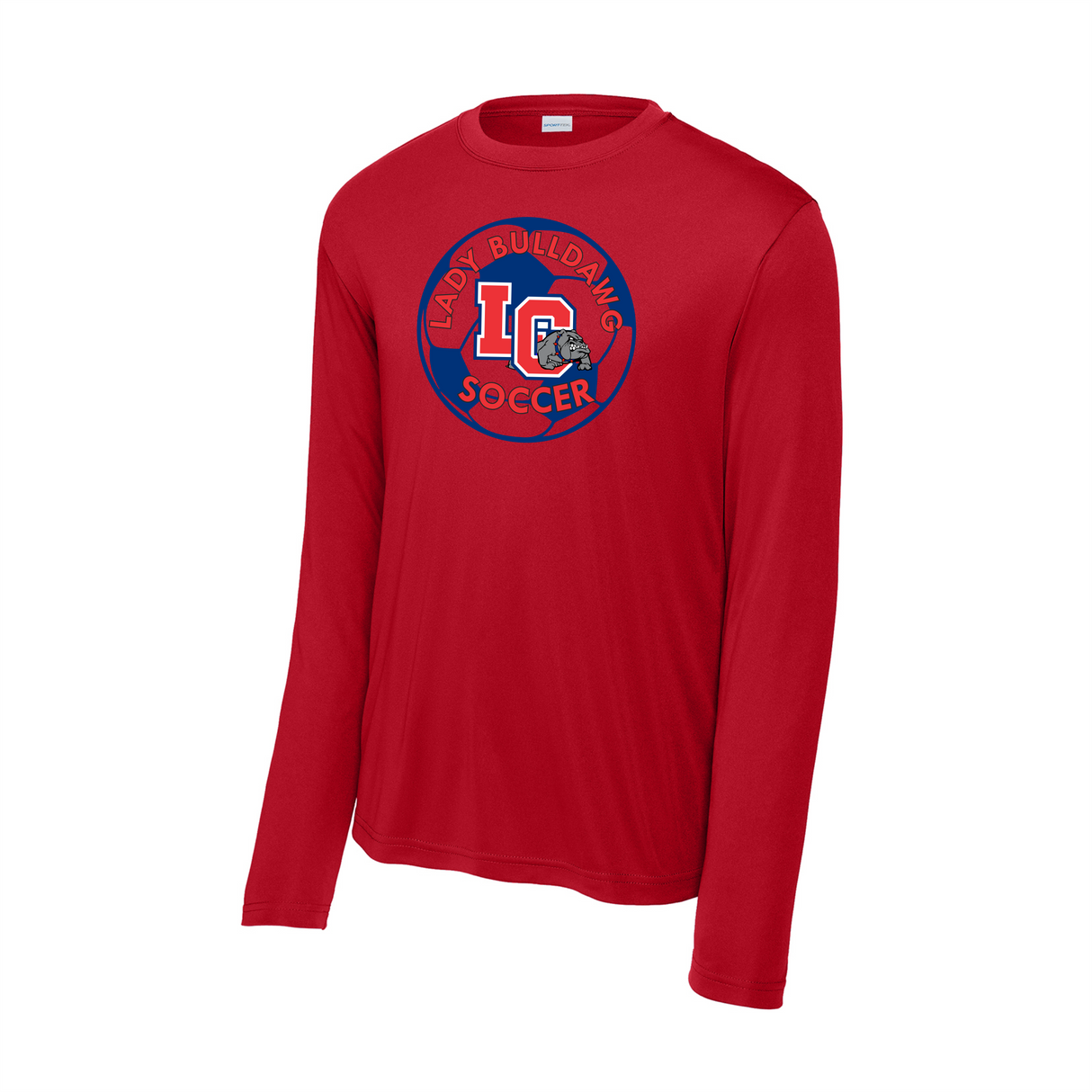 LCHS Lady Bulldawg Soccer Long Sleeve Performance Tee