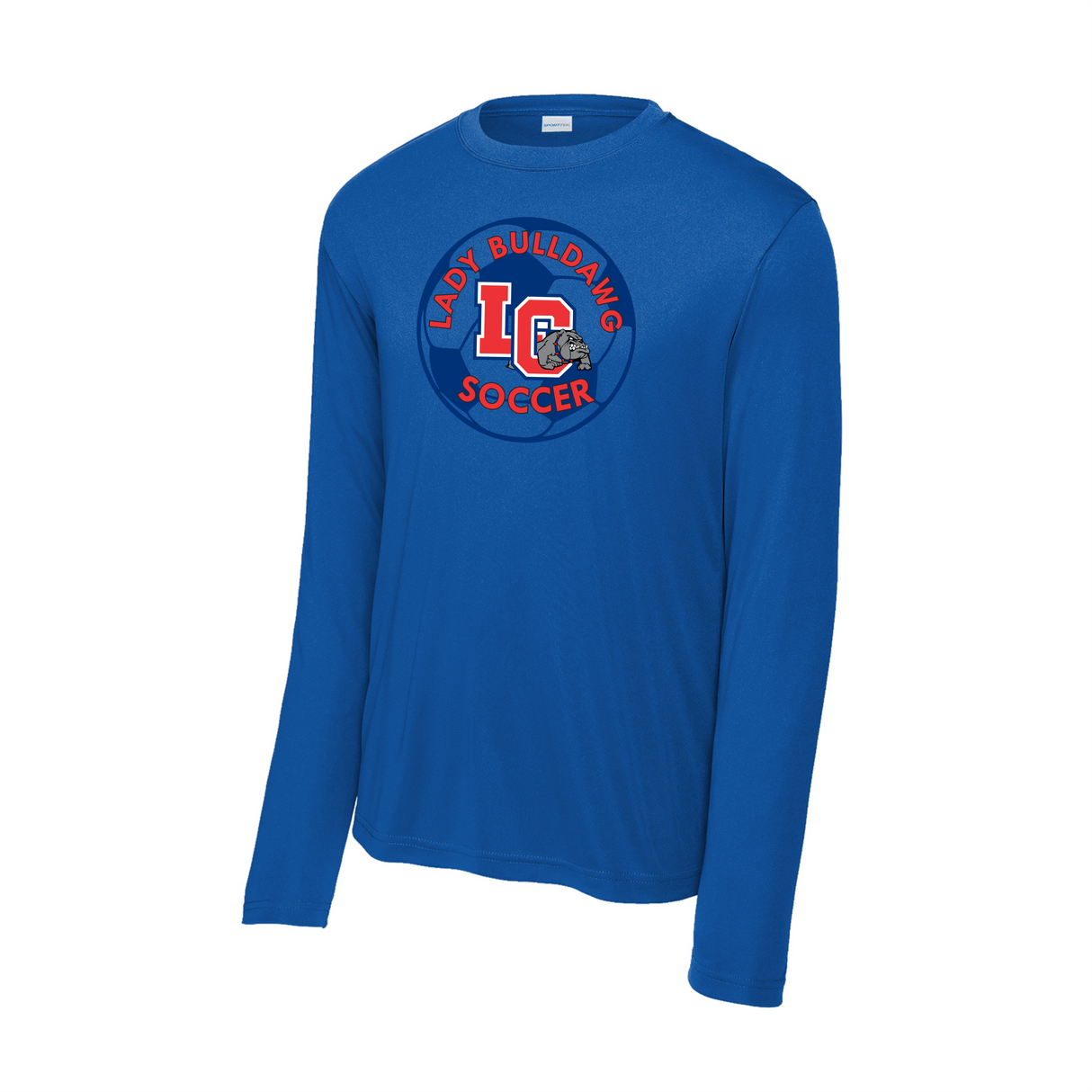 LCHS Lady Bulldawg Soccer Long Sleeve Performance Tee