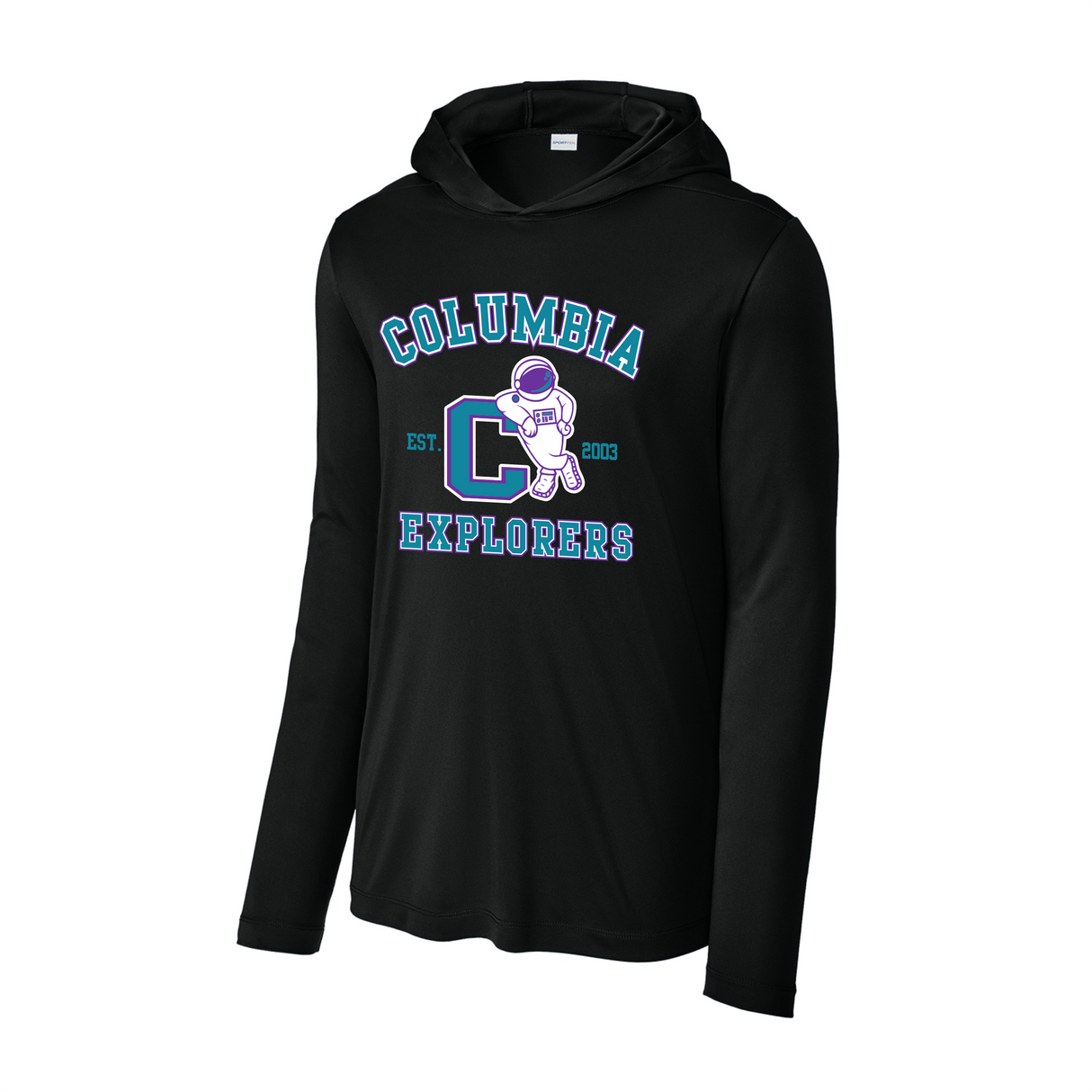 Columbia Elementary Hooded Long-Sleeve Performance Tee