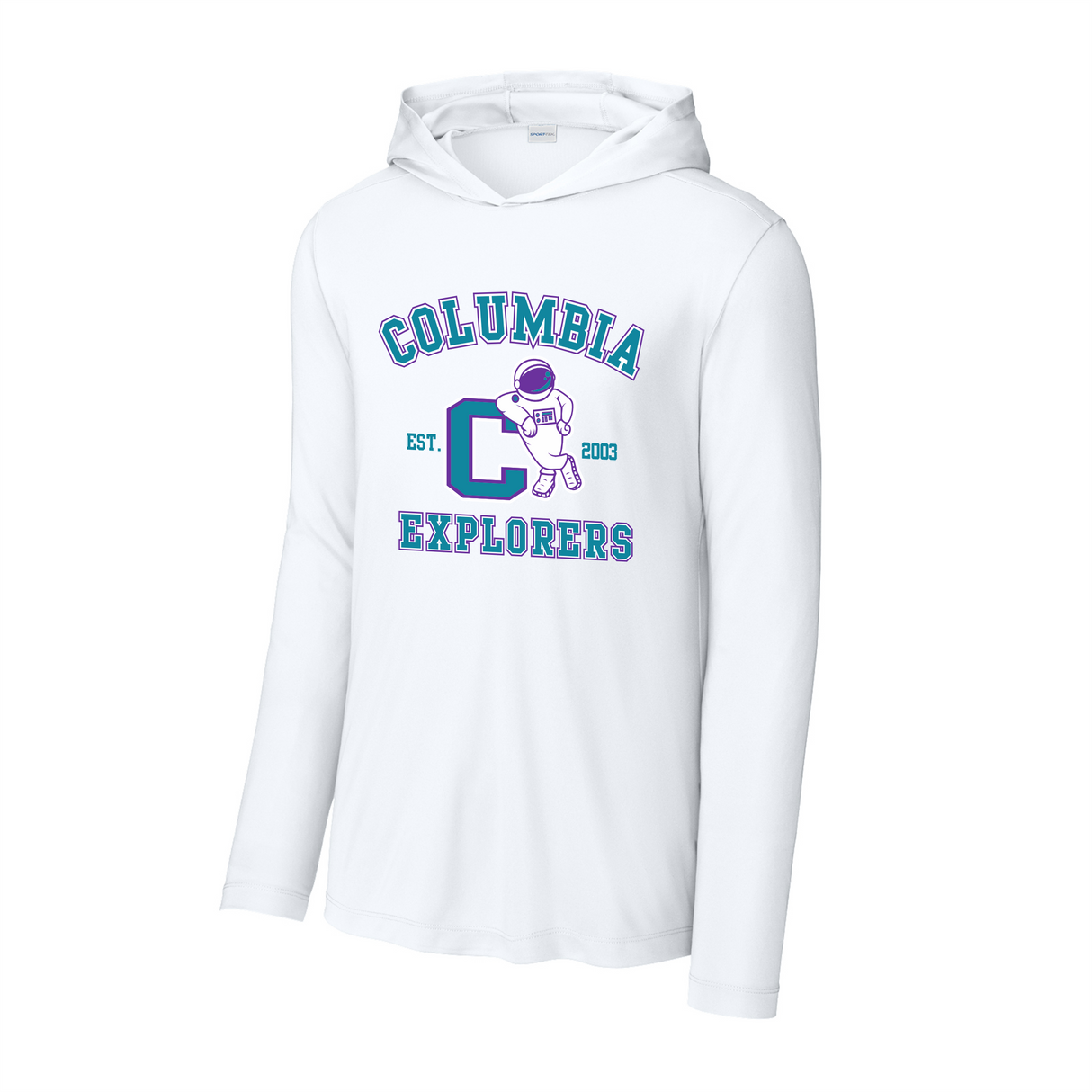 Columbia Elementary Hooded Long-Sleeve Performance Tee