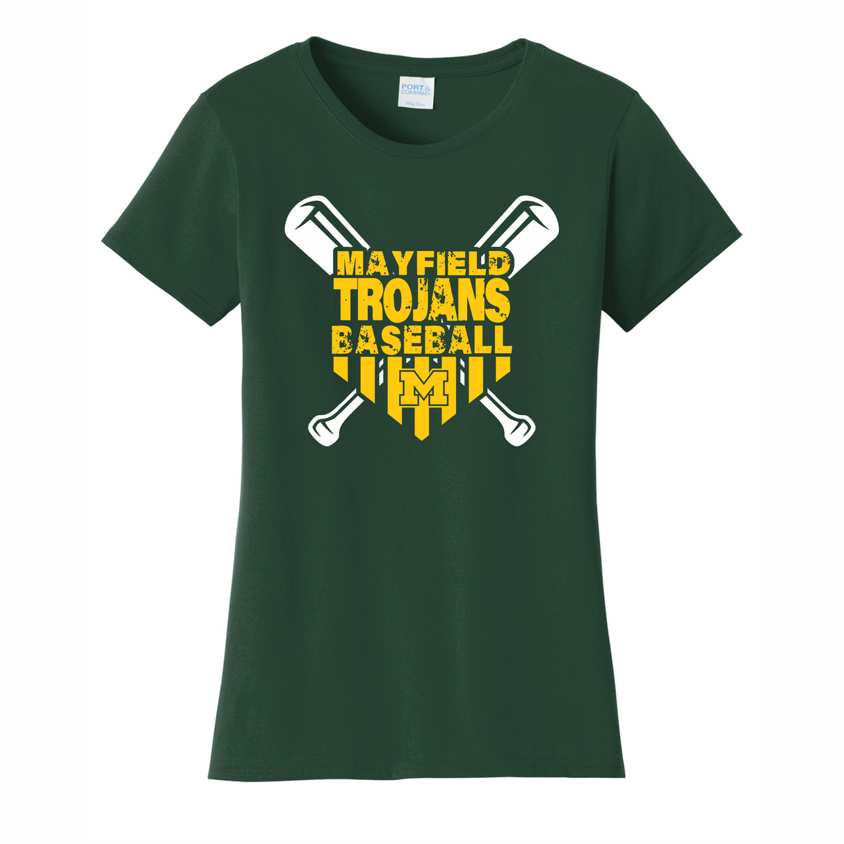 MHS Baseball Women's Cotton Tee