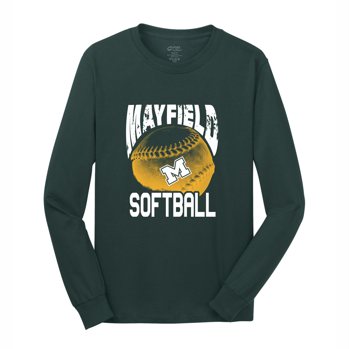 MHS Softball Long-Sleeve Cotton Tee