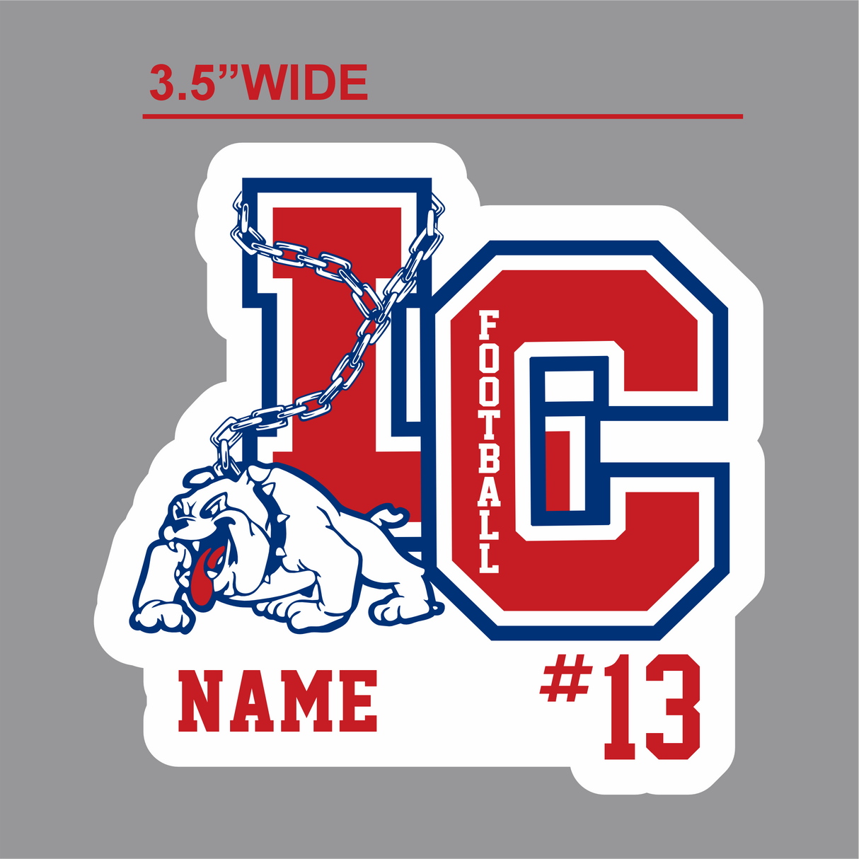 LCHS Football Decal