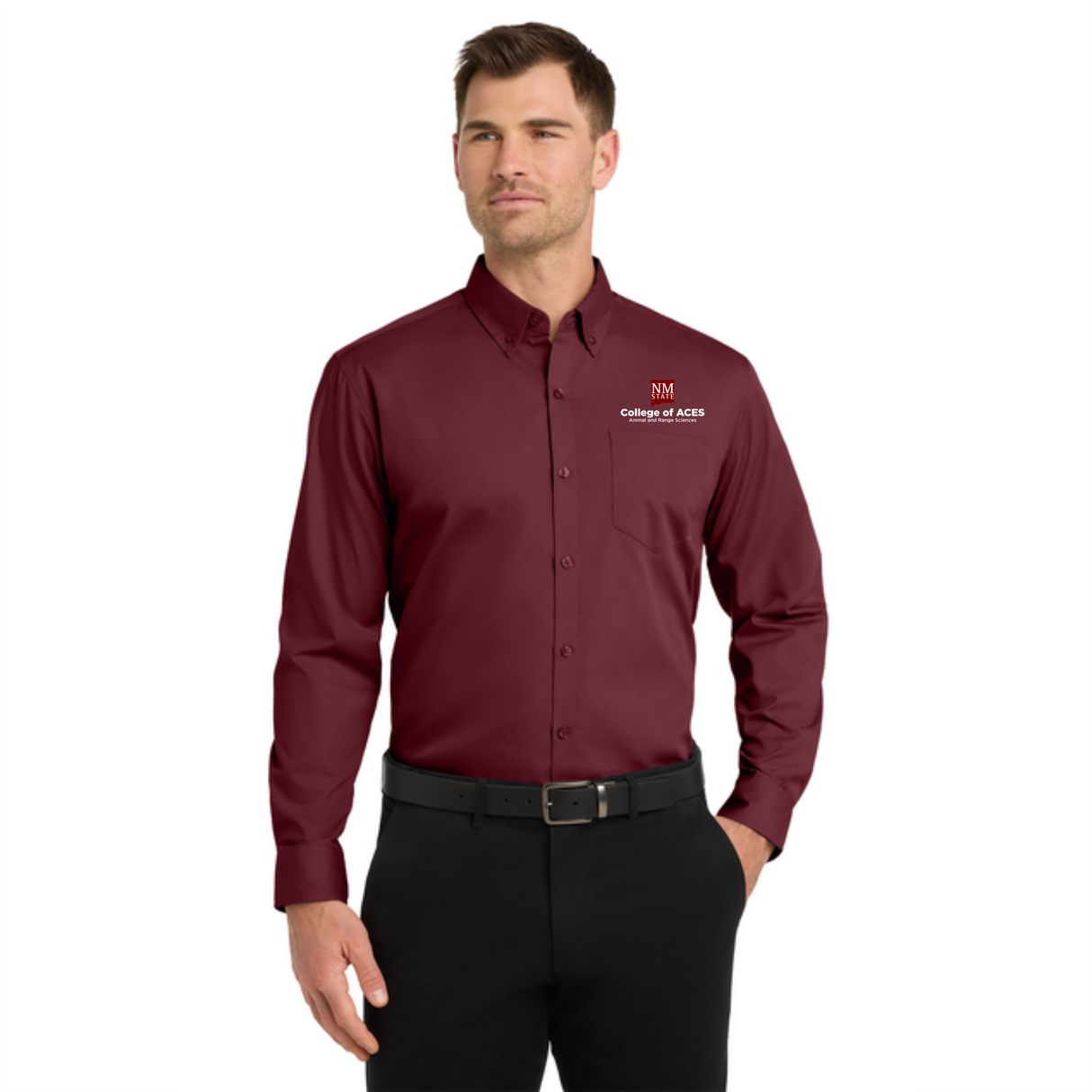 NMSU ANRS Long-Sleeve Full-Button Shirt