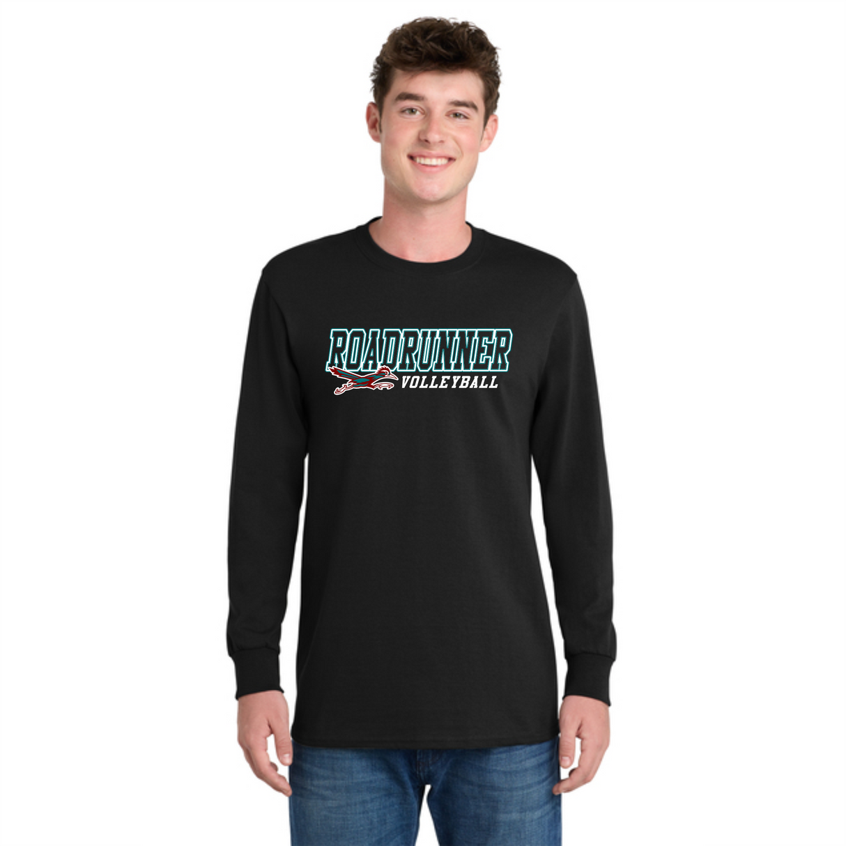 RVC "Italicized" Long-Sleeve Cotton Tee