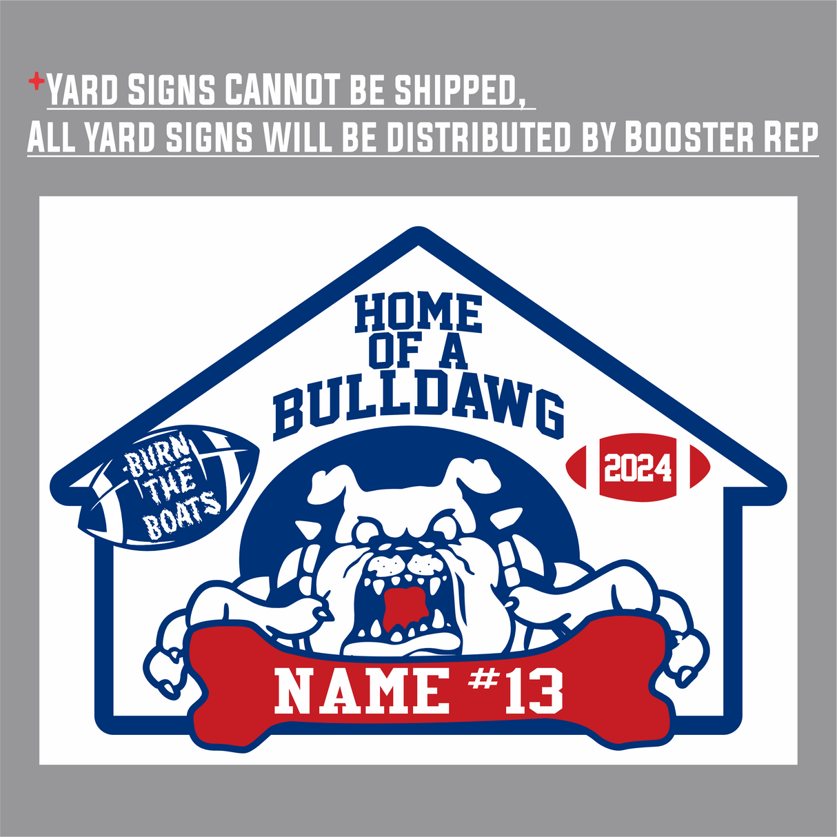 LCHS Football Player Sign