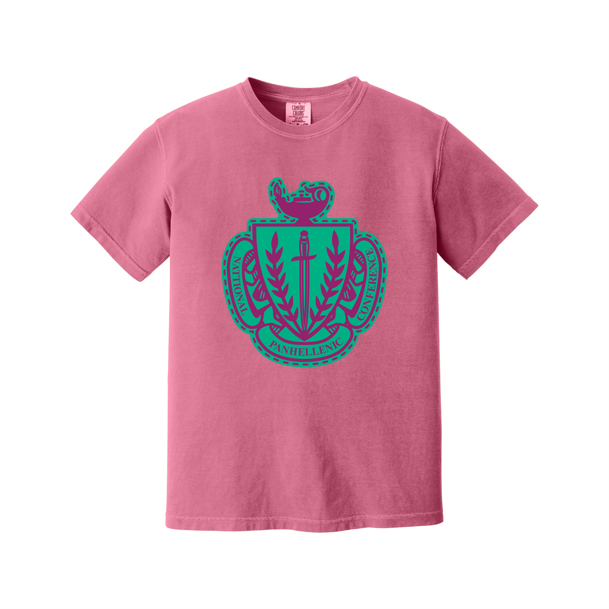 Greek Letters Heavyweight Ring Spun Tee