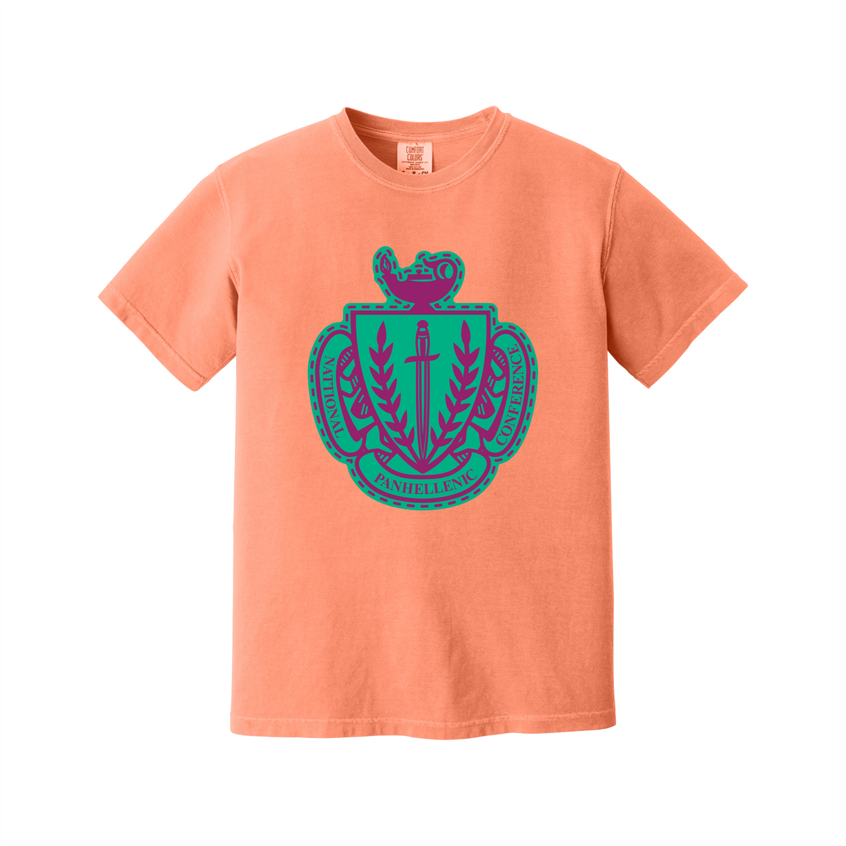 Greek Letters Heavyweight Ring Spun Tee