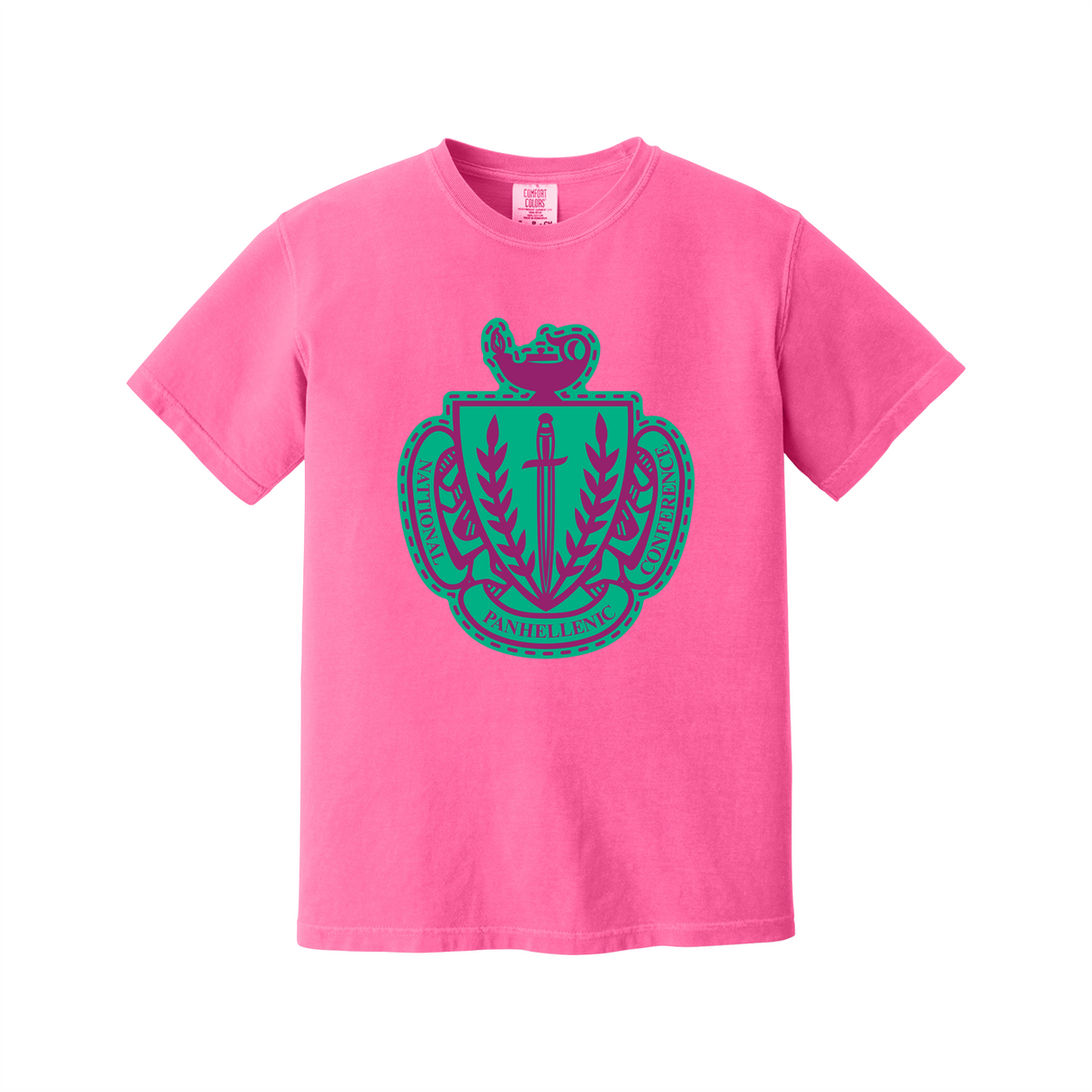 Greek Letters Heavyweight Ring Spun Tee