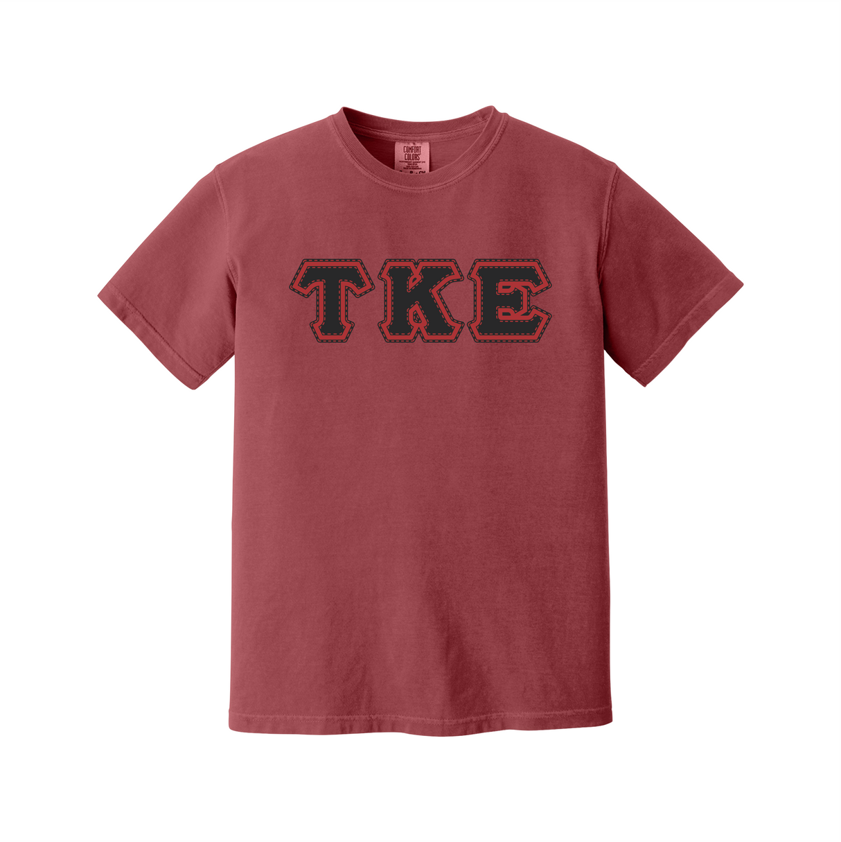 Greek Letters Heavyweight Ring Spun Tee