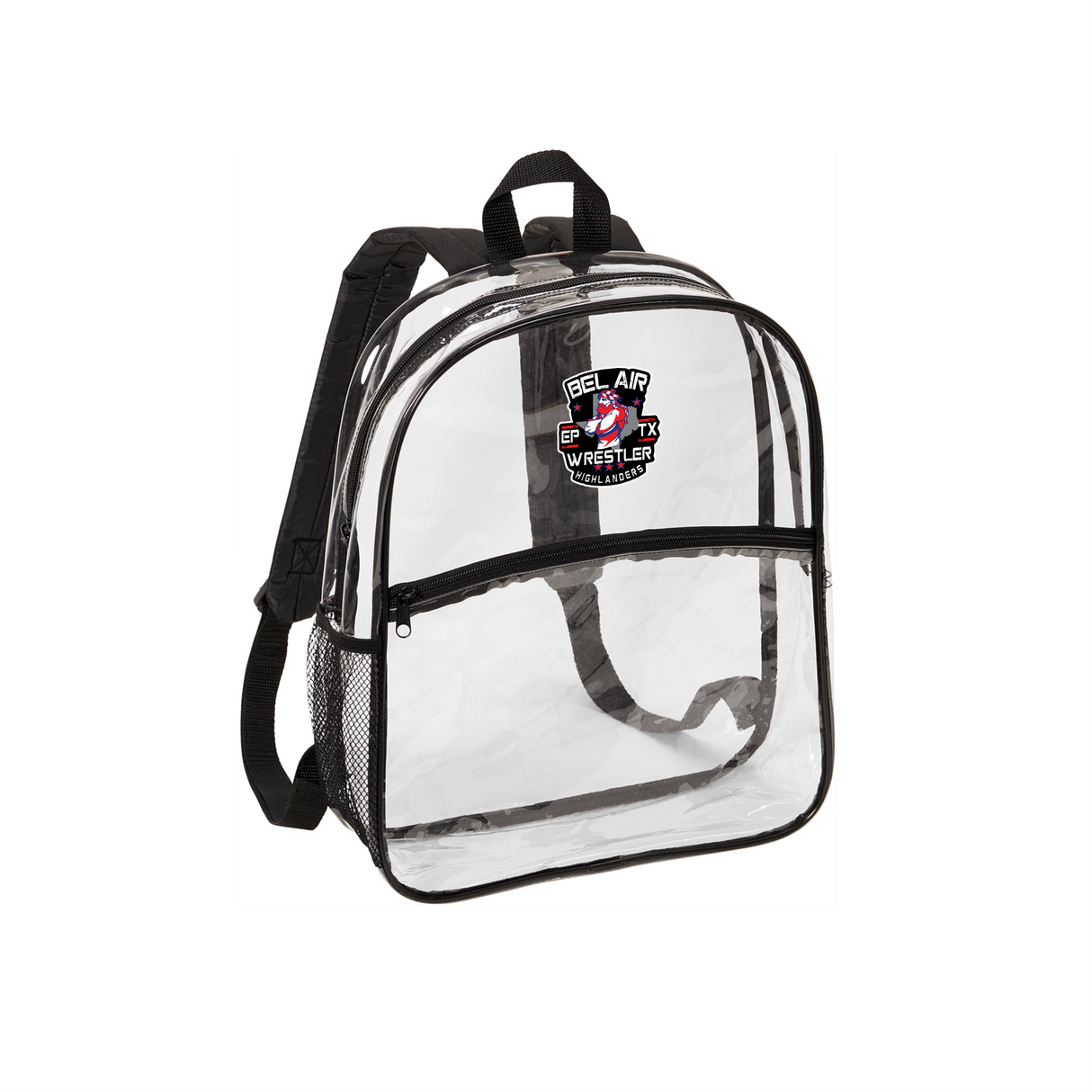 Bel Air Wrestling Clear Backpack