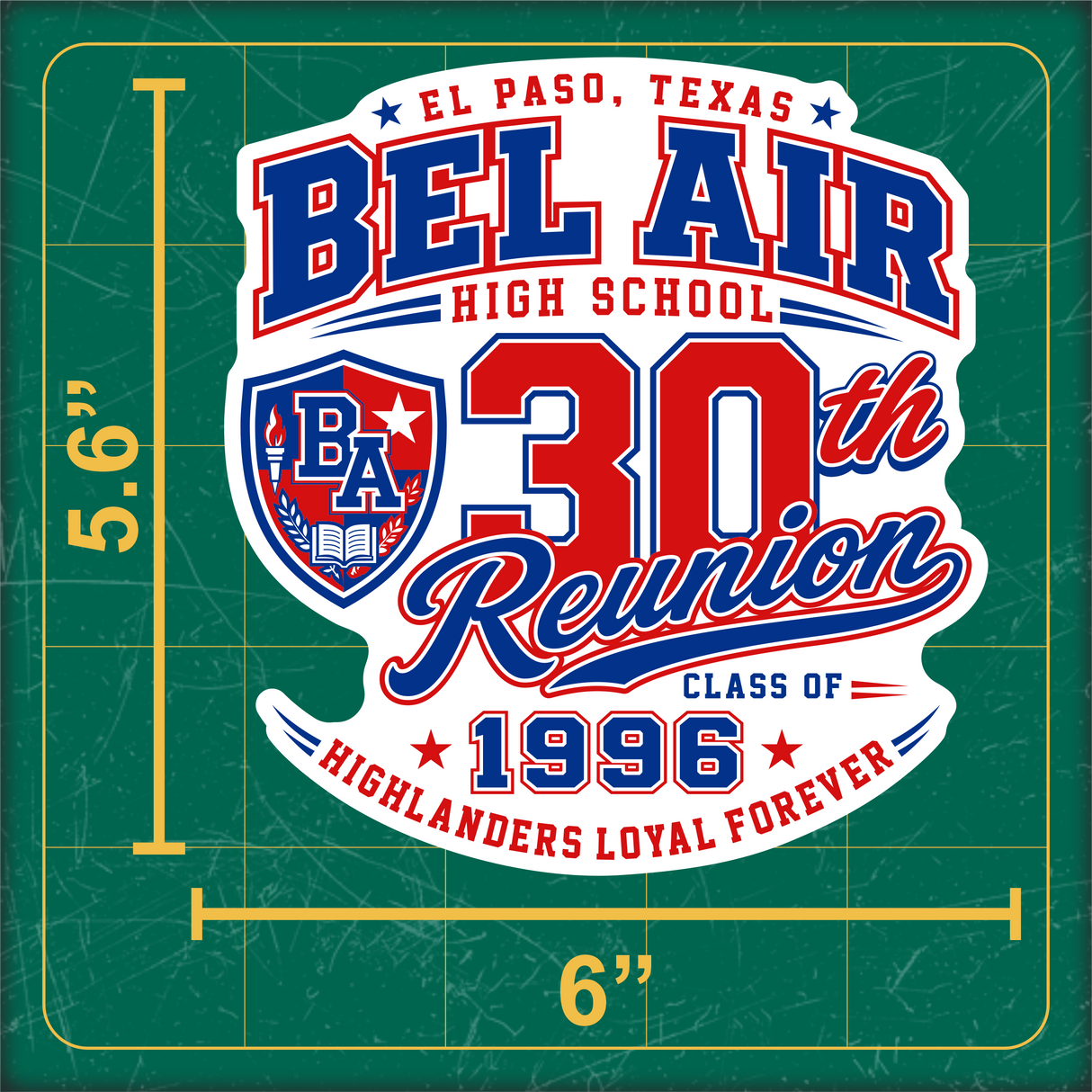 Bel Air Wrestling Decal