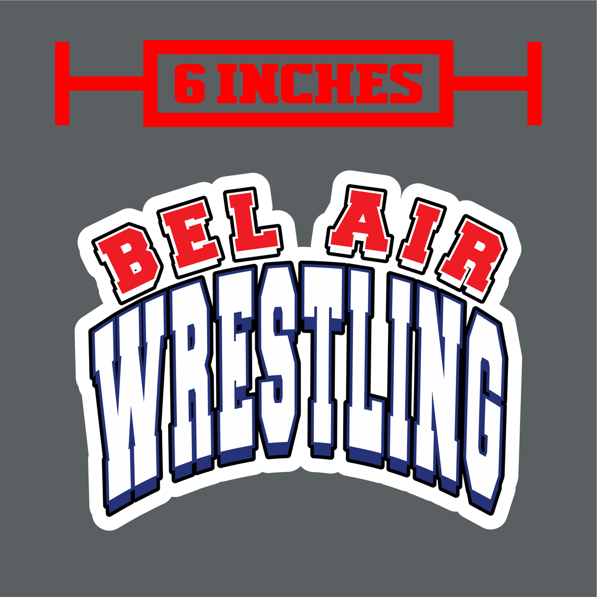 Bel Air Wrestling Decal