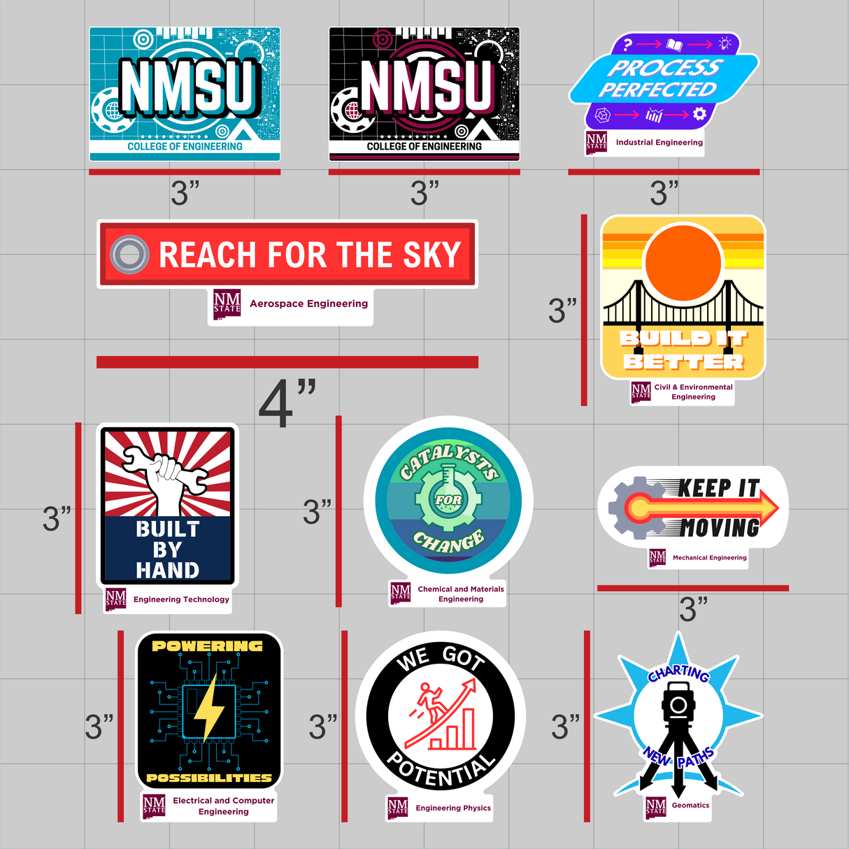 NMSU ESC Decal Pack