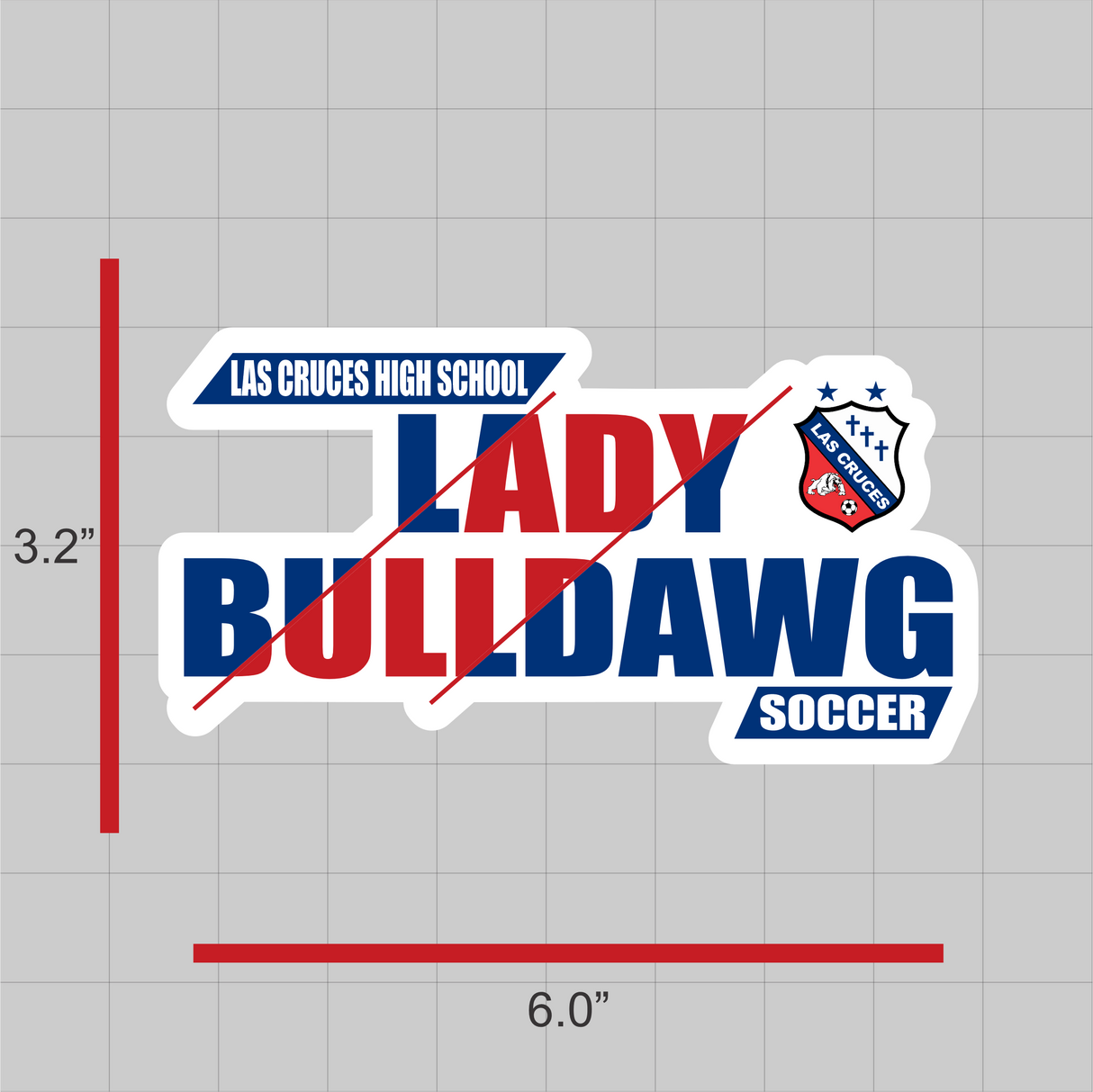 LCHS Lady Bulldawg Soccer Decal