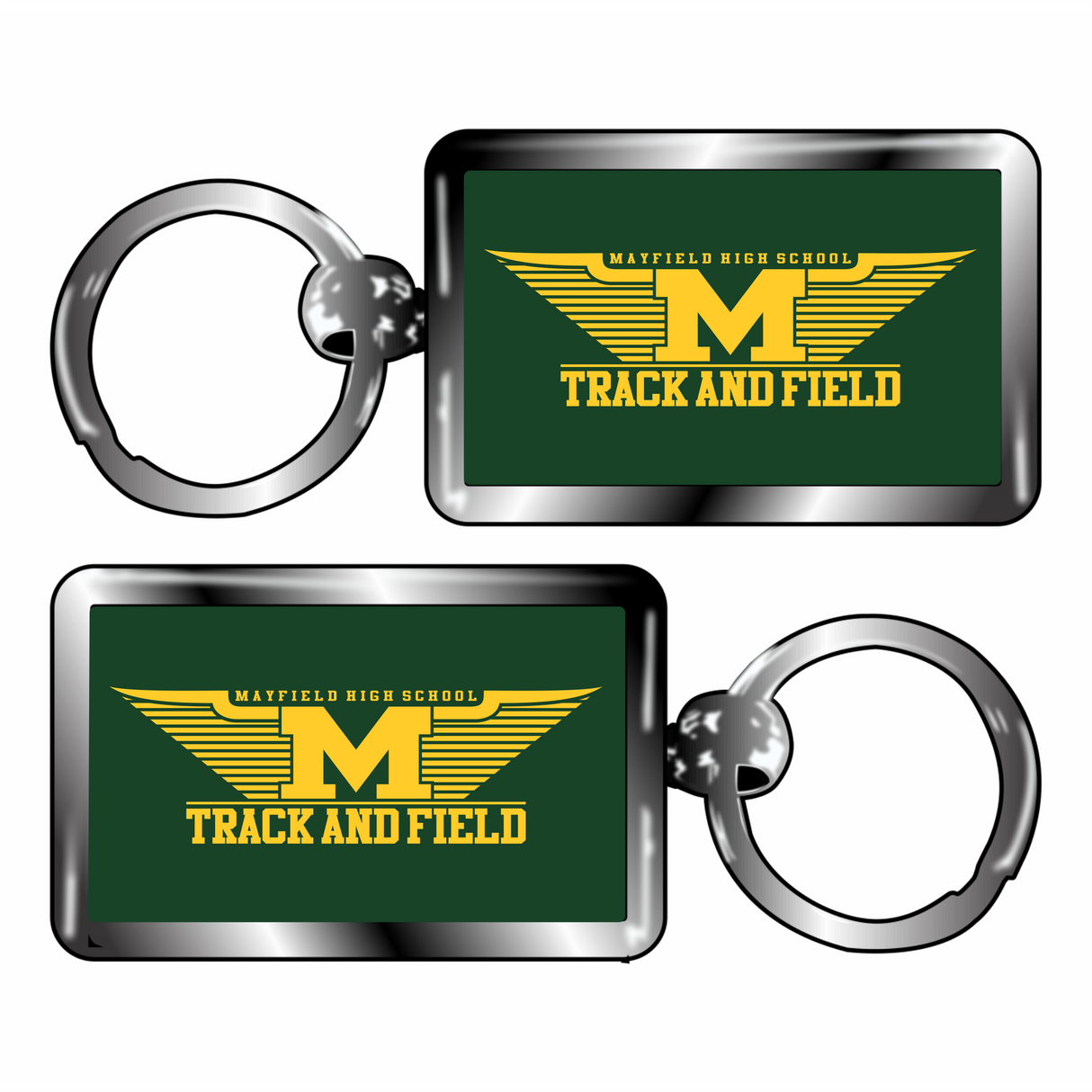 MHS Track Keychain