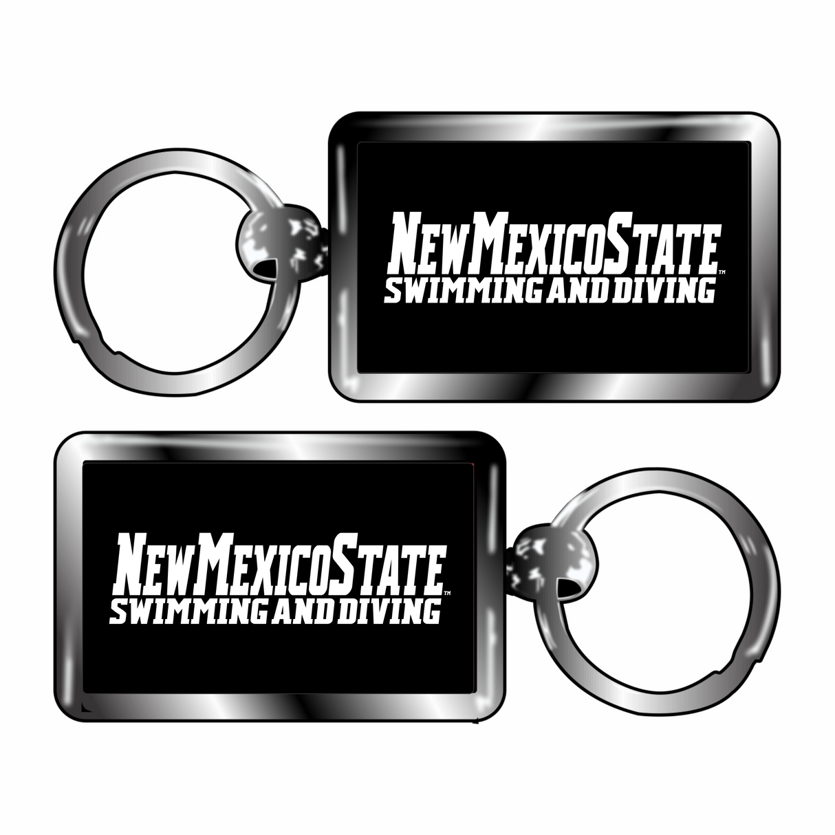 NMSU Swim Keychain